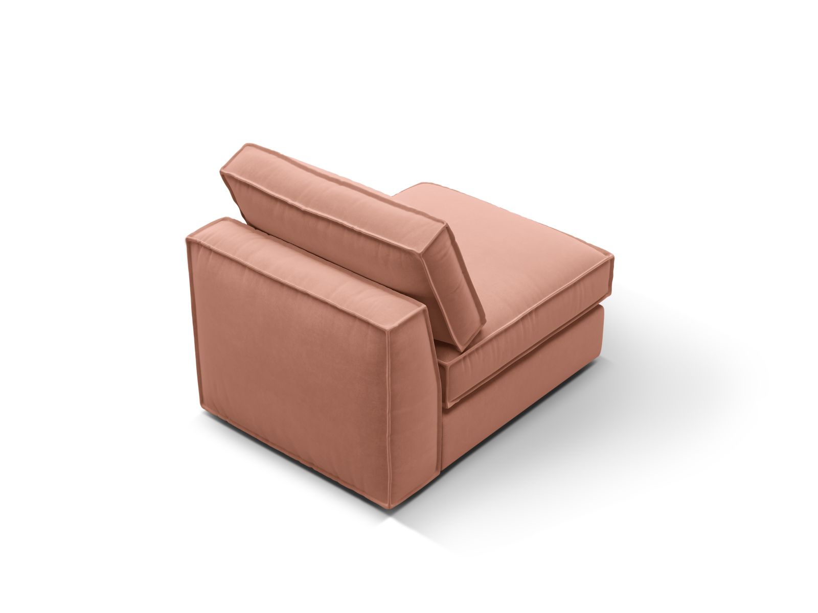 Velvet Modul Armless, "Pola", 1 Seat, 80x103x88