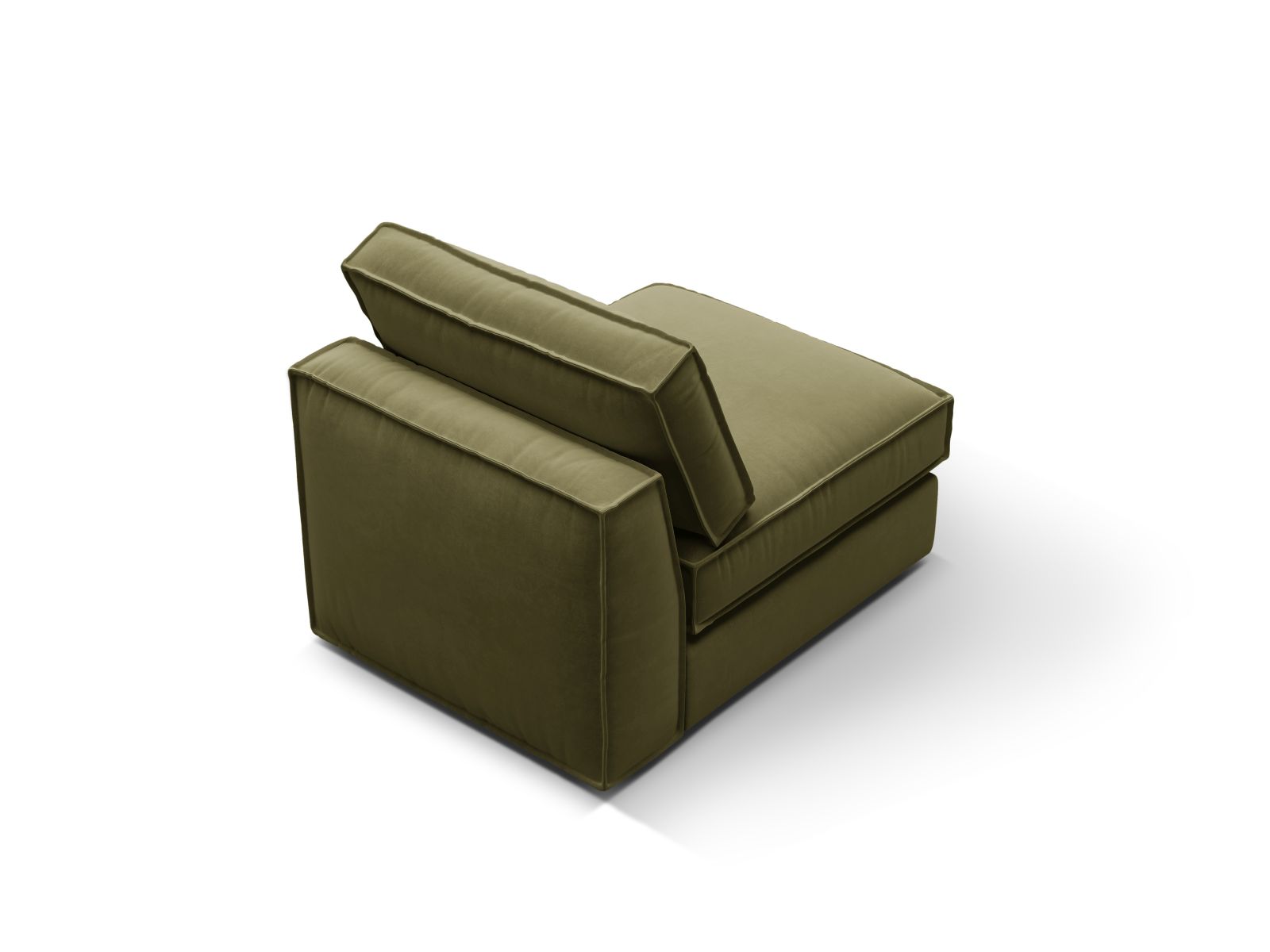 Velvet Modul Armless, "Pola", 1 Seat, 80x103x88