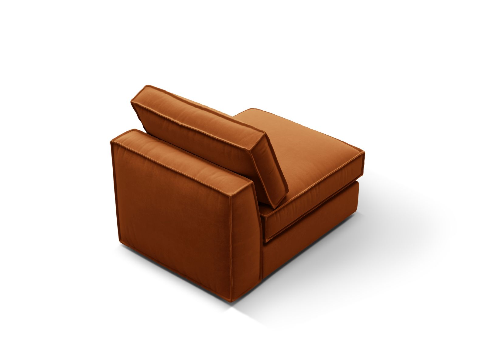 Velvet Modul Armless, "Pola", 1 Seat, 80x103x88