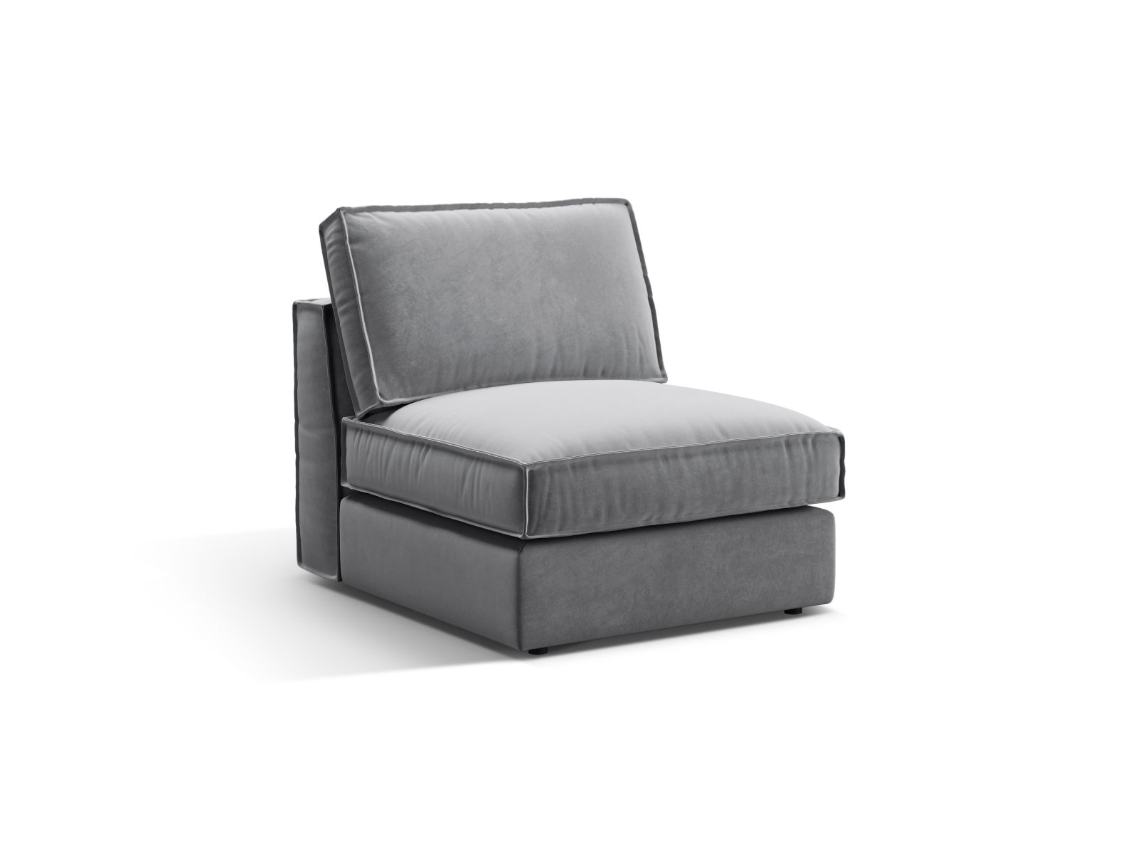 Velvet Modul Armless, "Pola", 1 Seat, 80x103x88