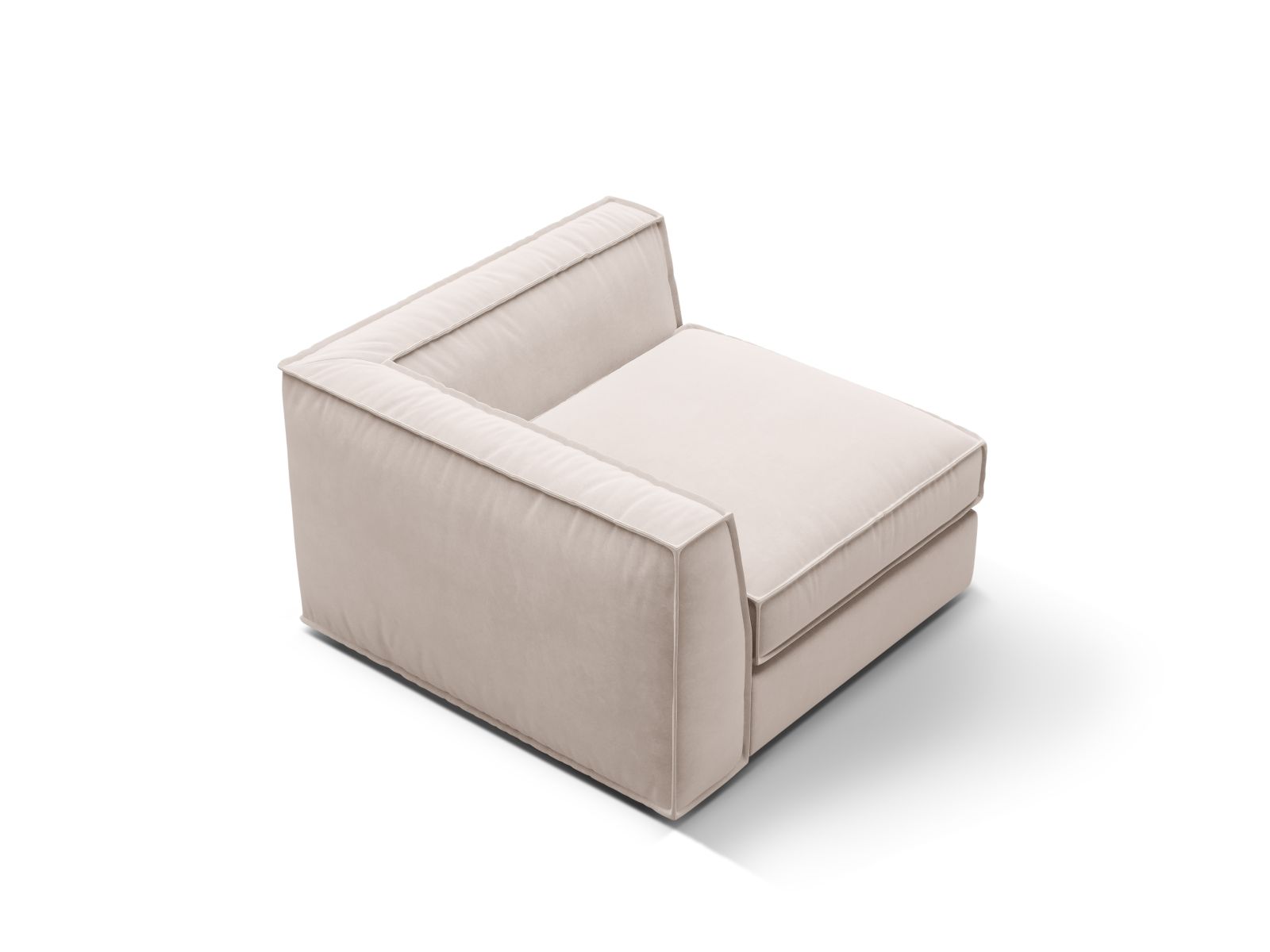Velvet Modul Corner, "Pola", 1 Seat, 103x103x88
