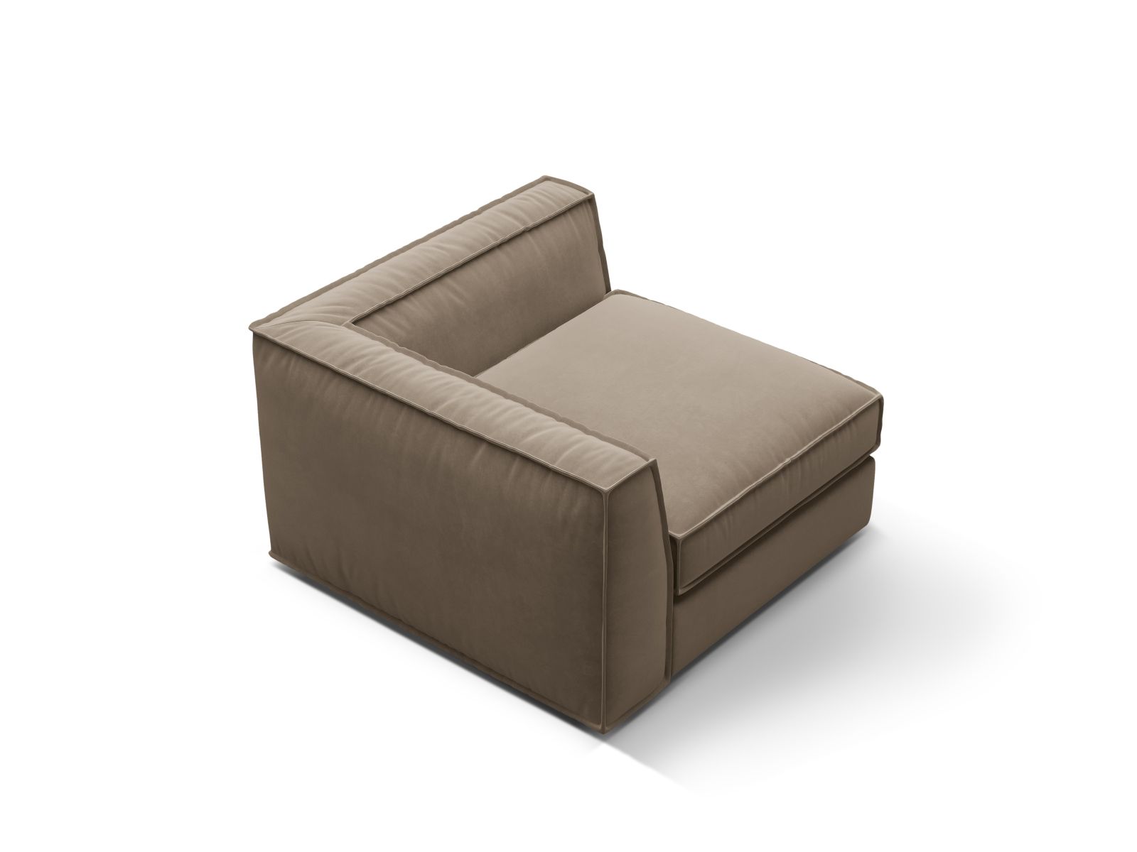Velvet Modul Corner, "Pola", 1 Seat, 103x103x88