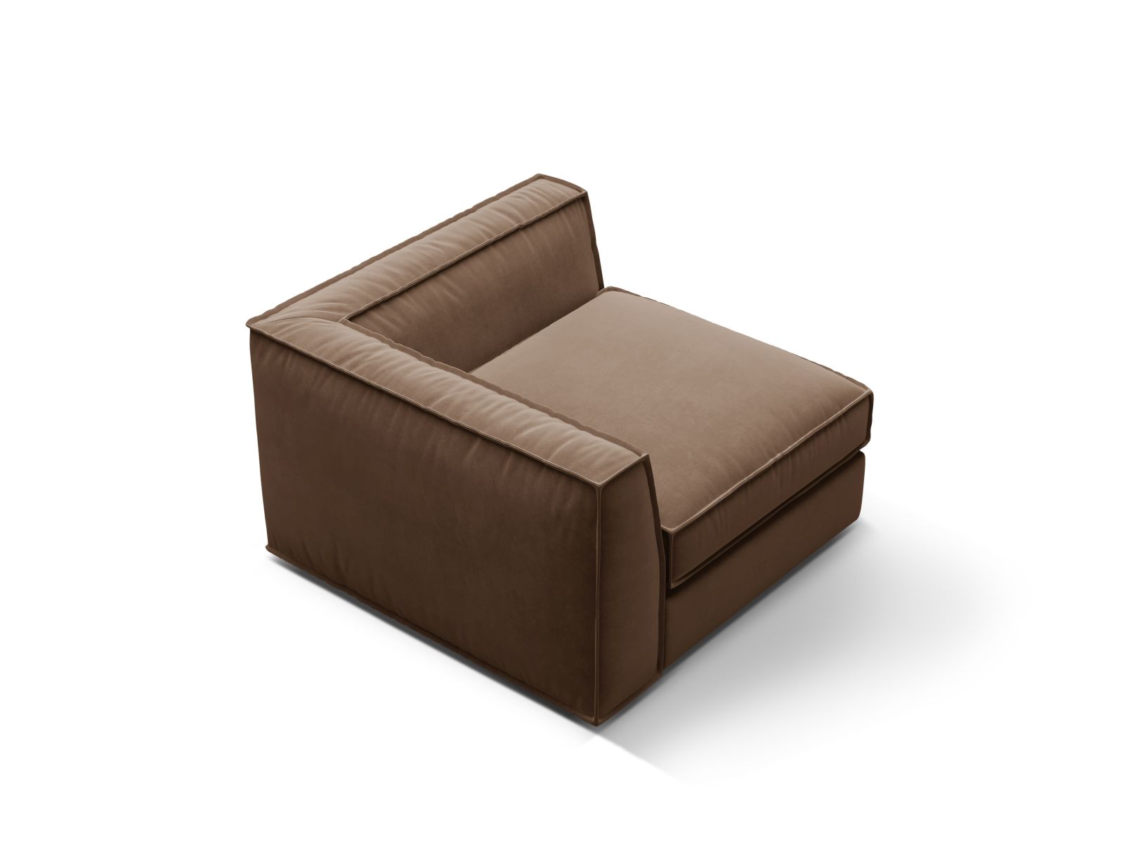 Velvet Modul Corner, "Pola", 1 Seat, 103x103x88