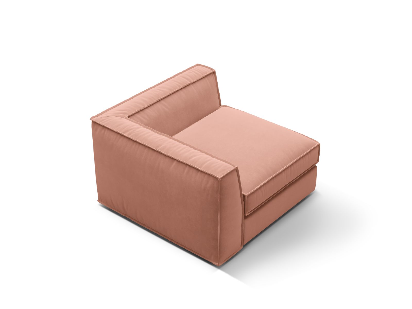 Velvet Modul Corner, "Pola", 1 Seat, 103x103x88