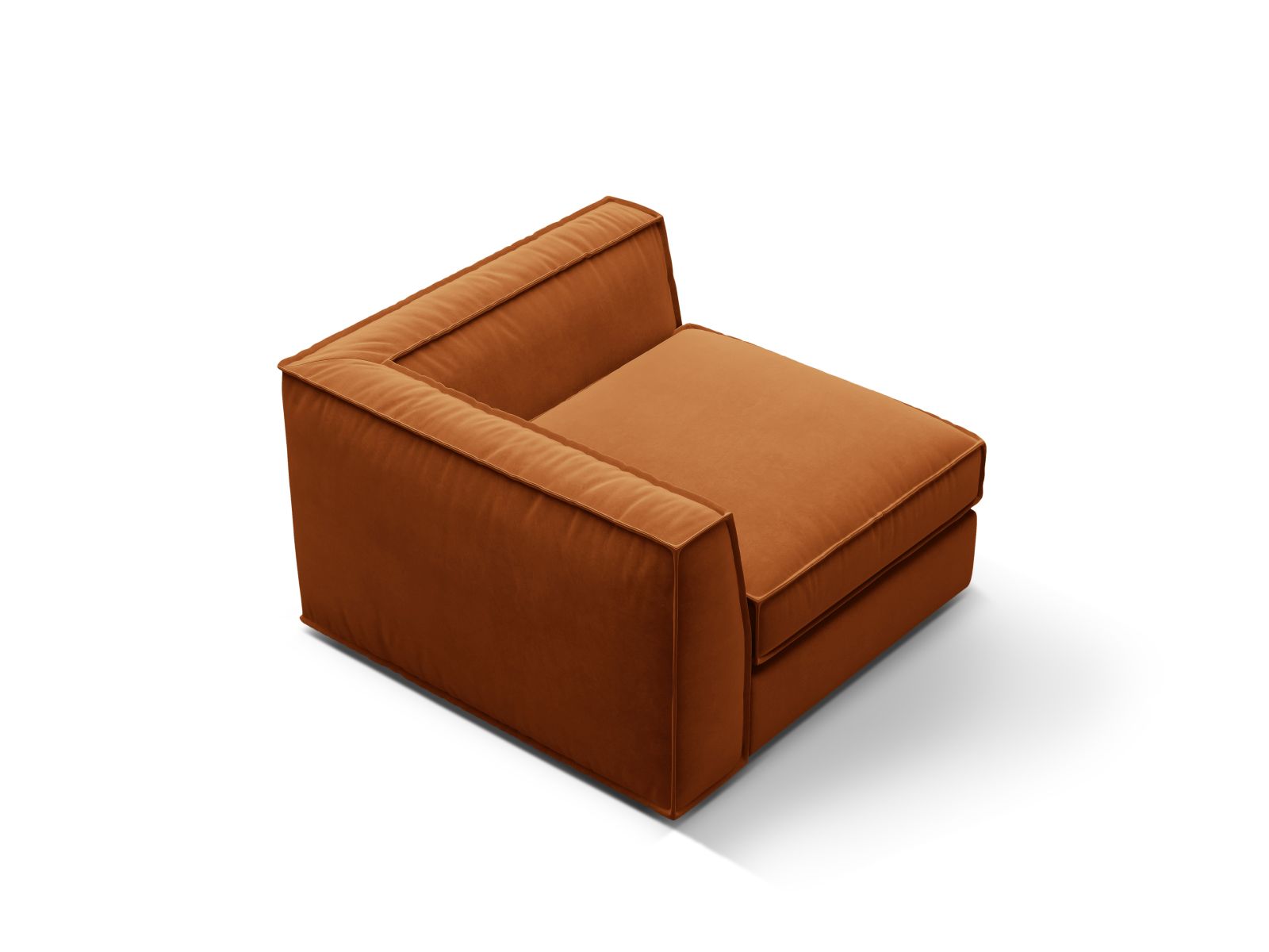 Velvet Modul Corner, "Pola", 1 Seat, 103x103x88