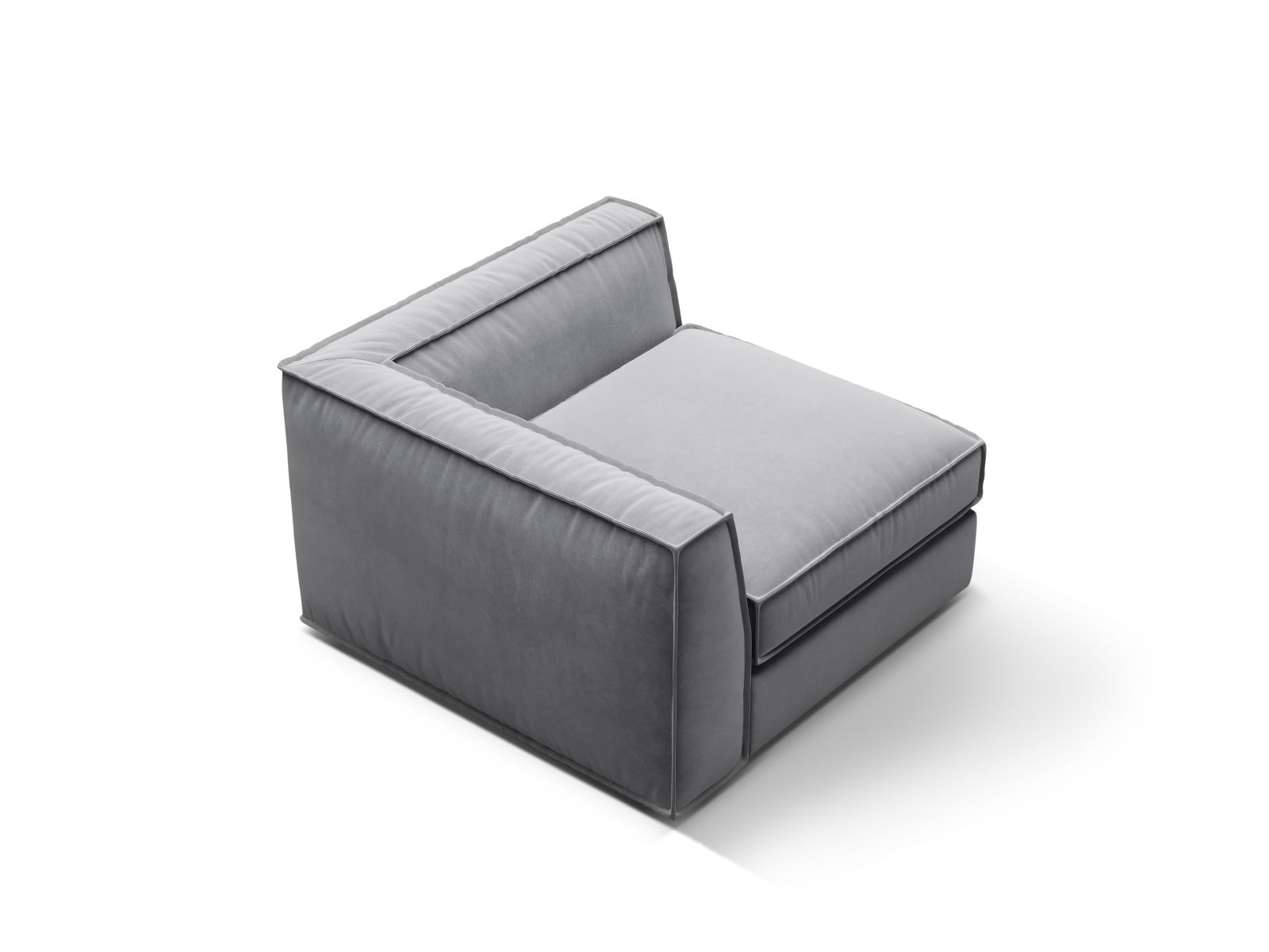 Velvet Modul Corner, "Pola", 1 Seat, 103x103x88