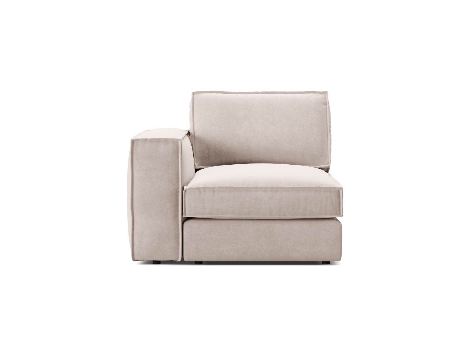 Velvet Modul Left, "Pola", 1 Seat, 103x103x88
