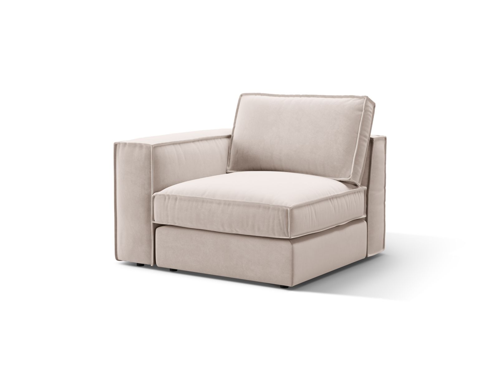 Velvet Modul Left, "Pola", 1 Seat, 103x103x88