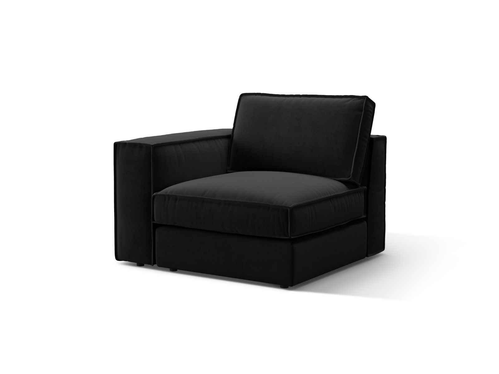 Velvet Modul Left, "Pola", 1 Seat, 103x103x88