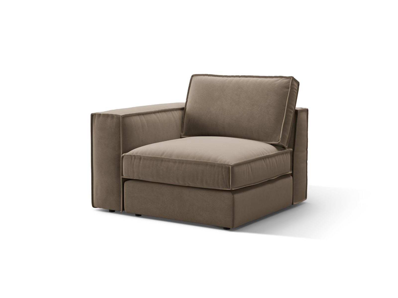 Velvet Modul Left, "Pola", 1 Seat, 103x103x88