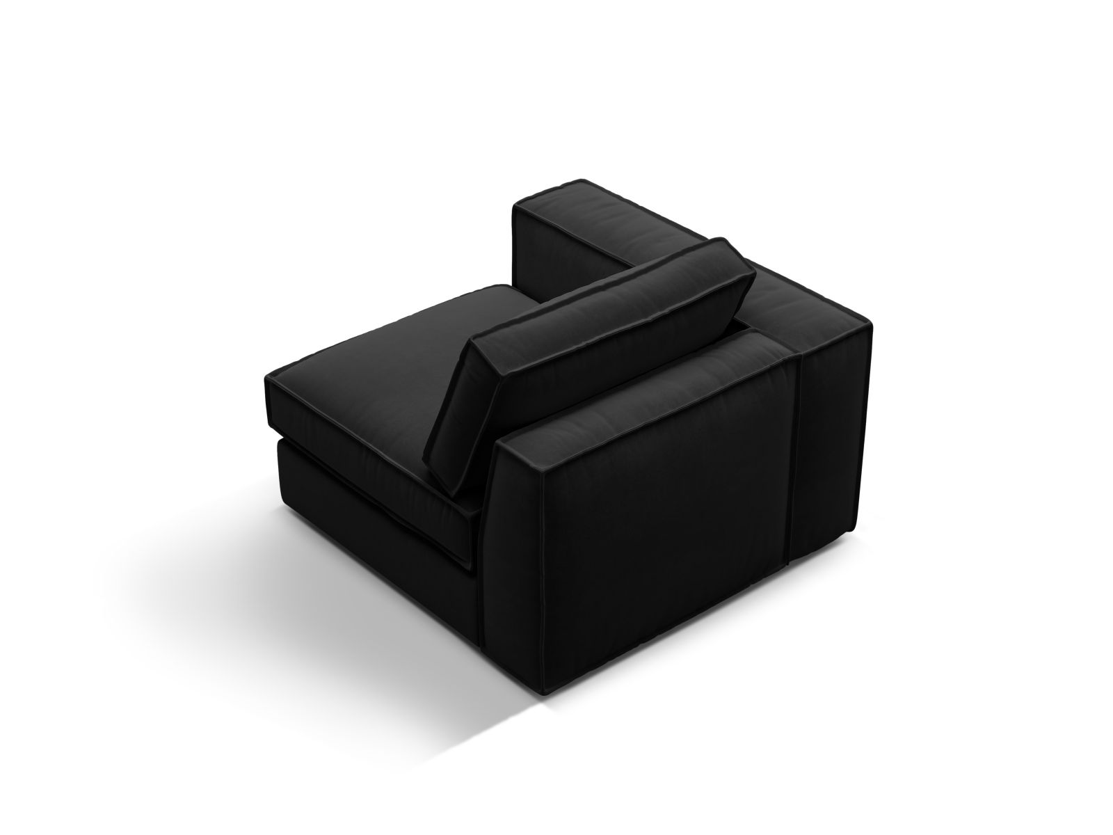 Velvet Modul Left, "Pola", 1 Seat, 103x103x88