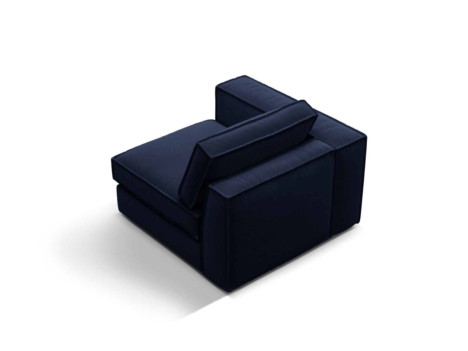 Velvet Modul Left, "Pola", 1 Seat, 103x103x88