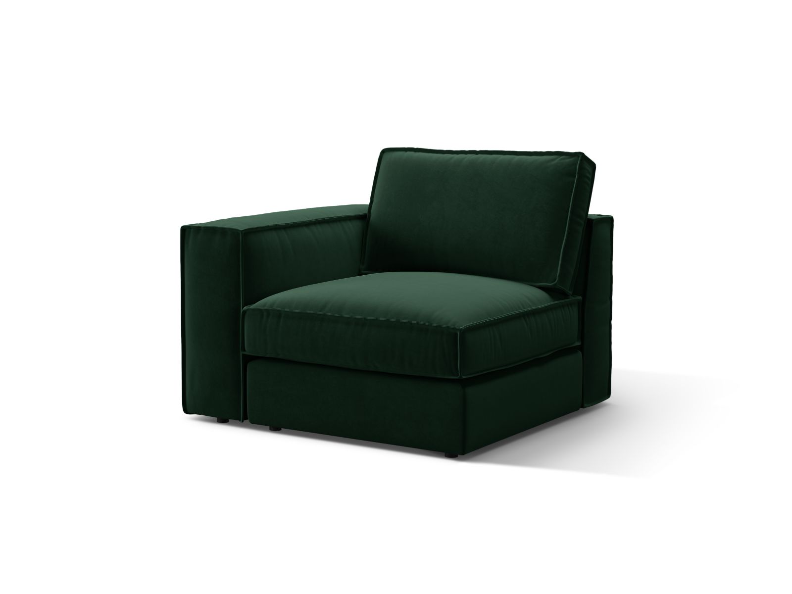 Velvet Modul Left, "Pola", 1 Seat, 103x103x88