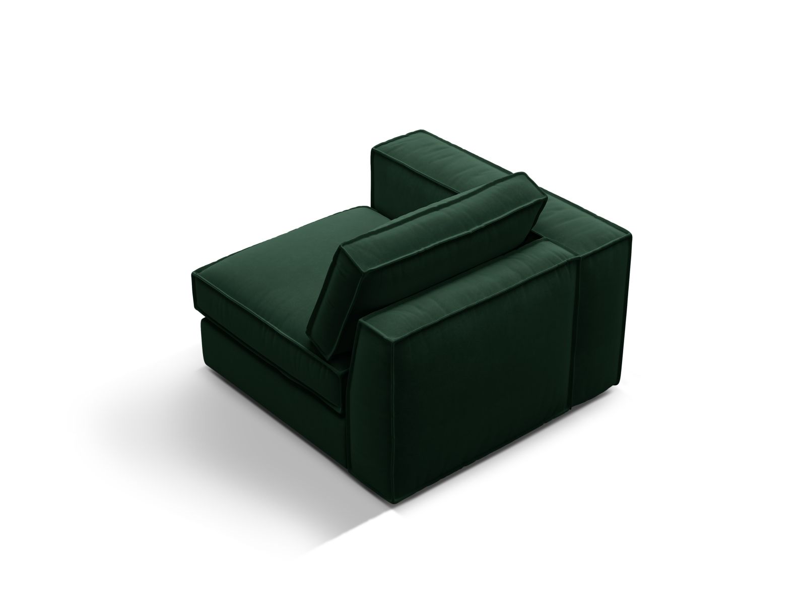Velvet Modul Left, "Pola", 1 Seat, 103x103x88