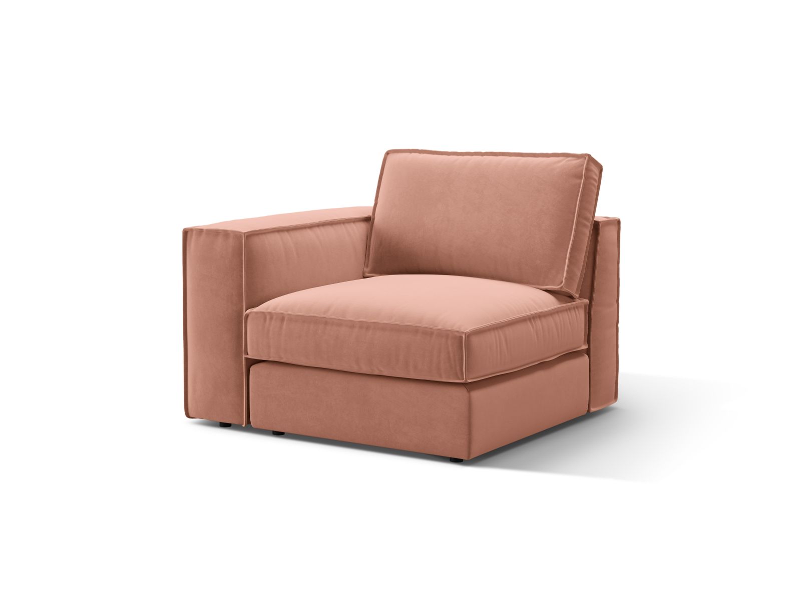 Velvet Modul Left, "Pola", 1 Seat, 103x103x88