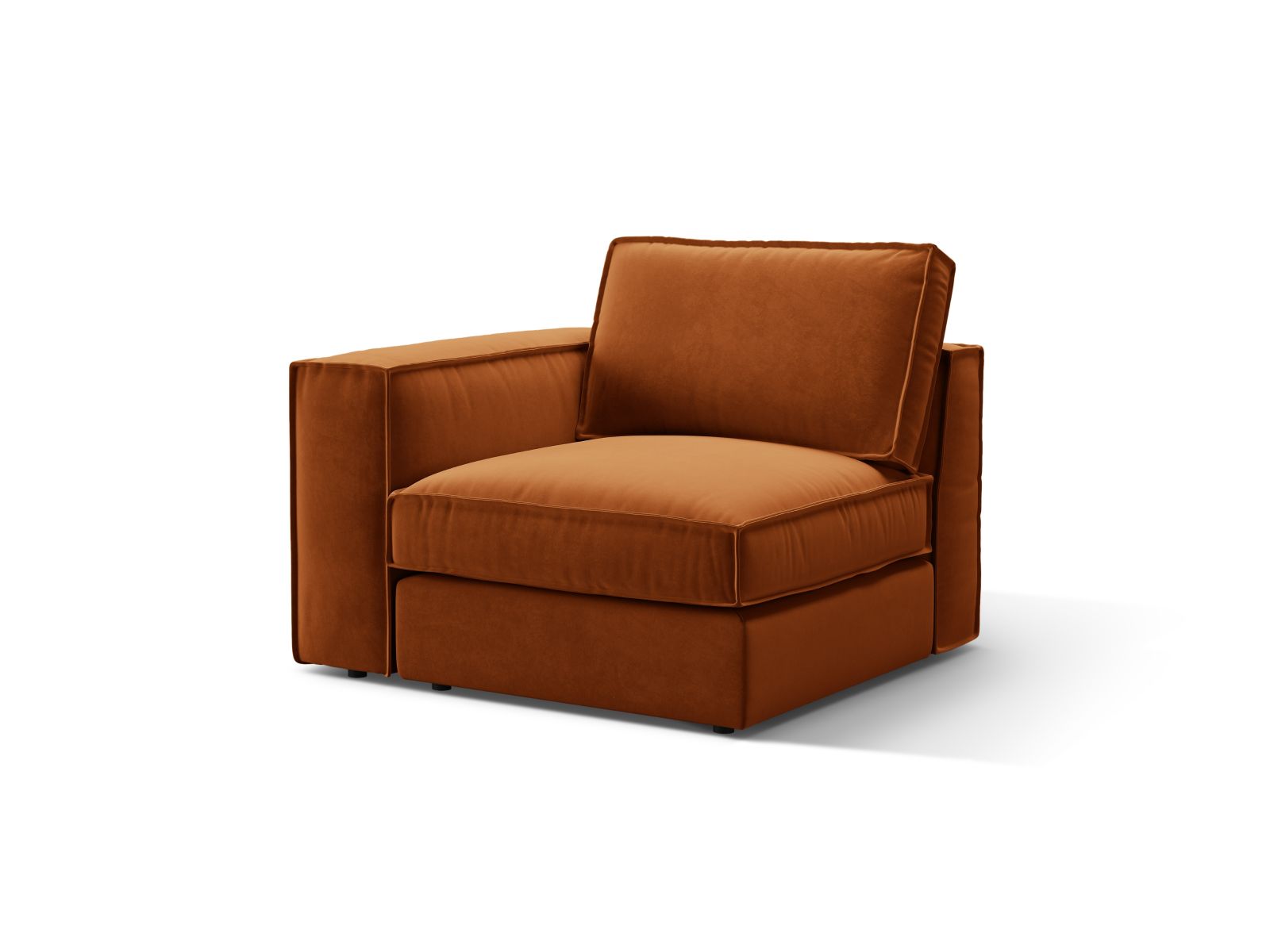 Velvet Modul Left, "Pola", 1 Seat, 103x103x88