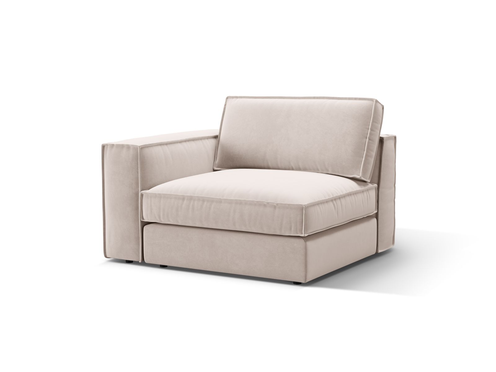 Velvet Modul Left, "Pola", 1 Seat, 118x103x88