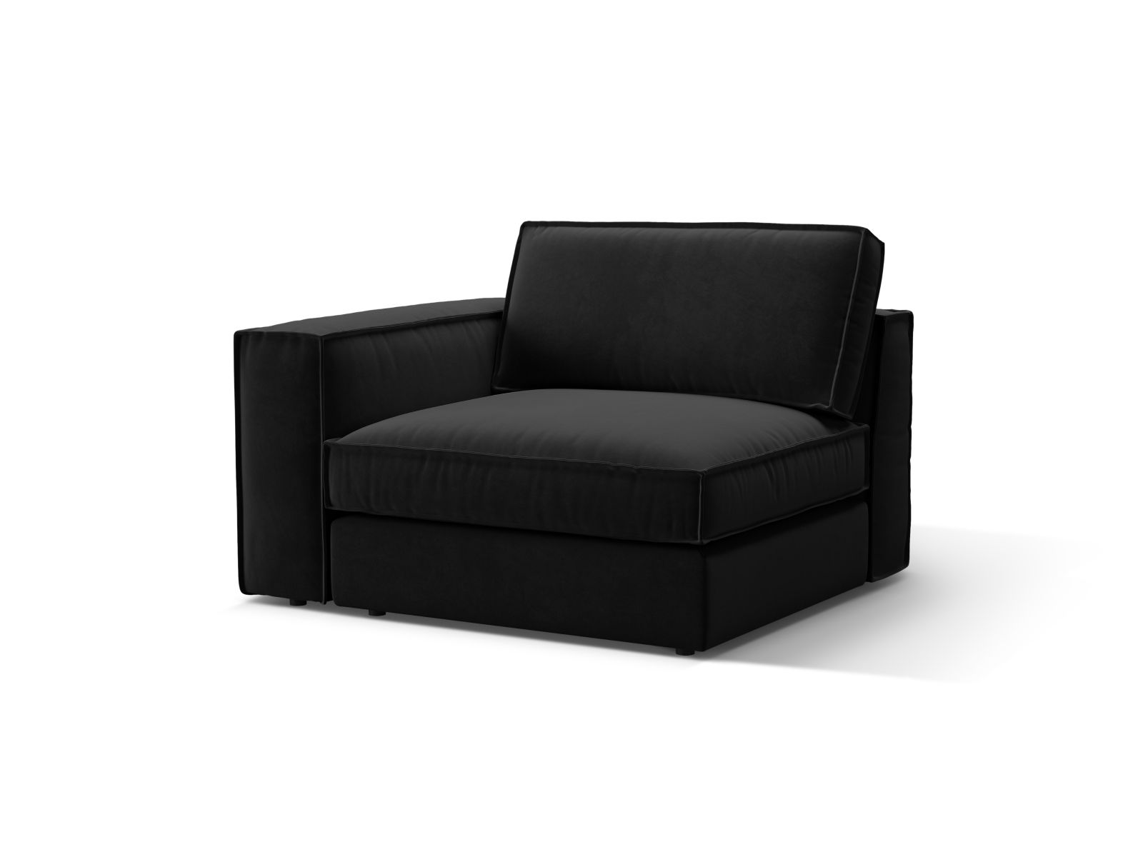 Velvet Modul Left, "Pola", 1 Seat, 118x103x88