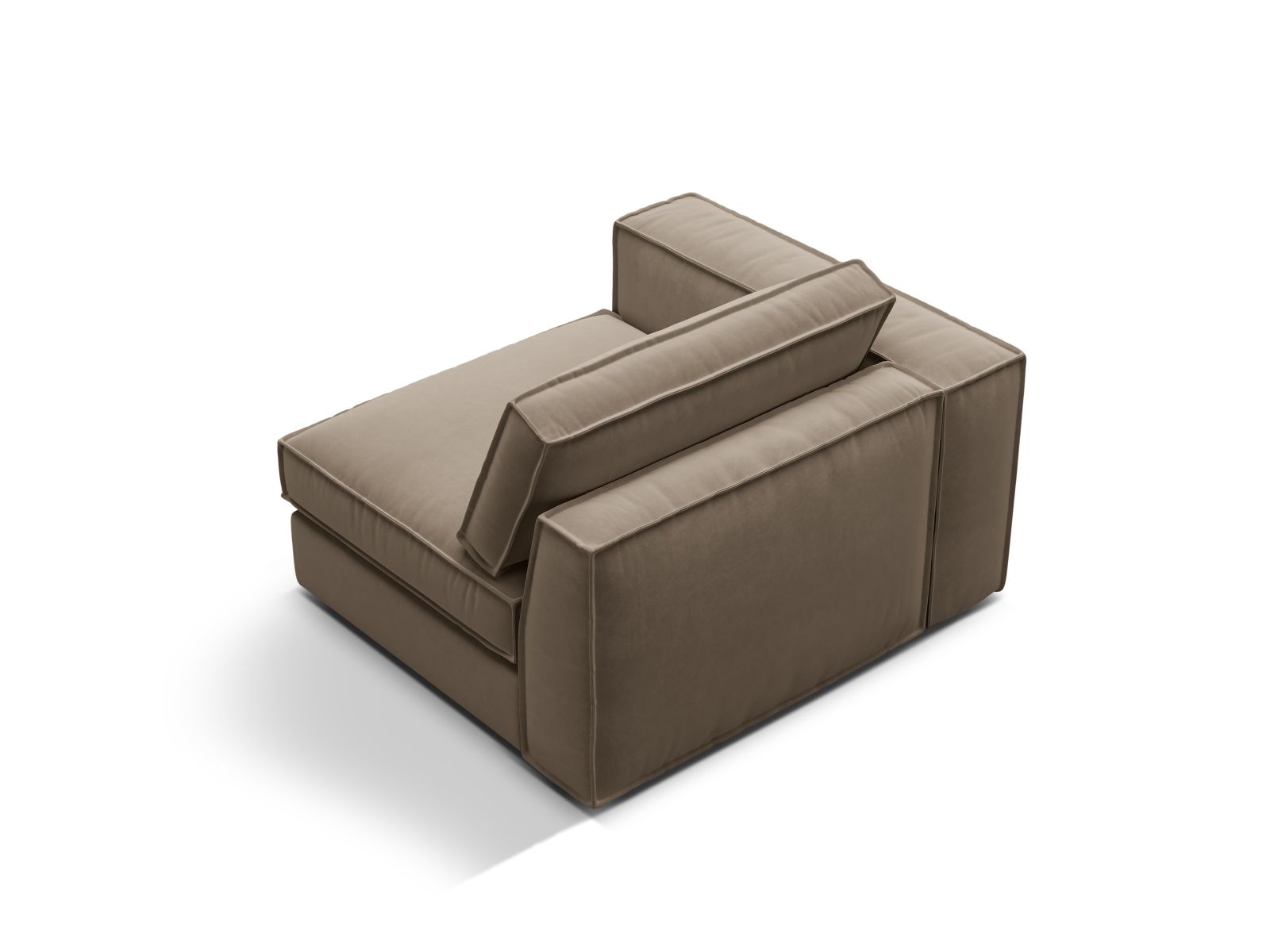 Velvet Modul Left, "Pola", 1 Seat, 118x103x88