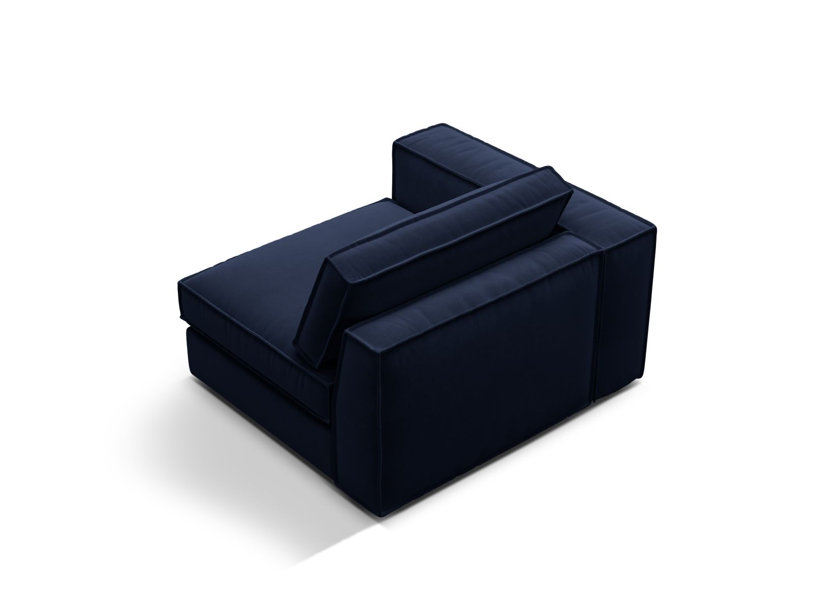 Velvet Modul Left, "Pola", 1 Seat, 118x103x88