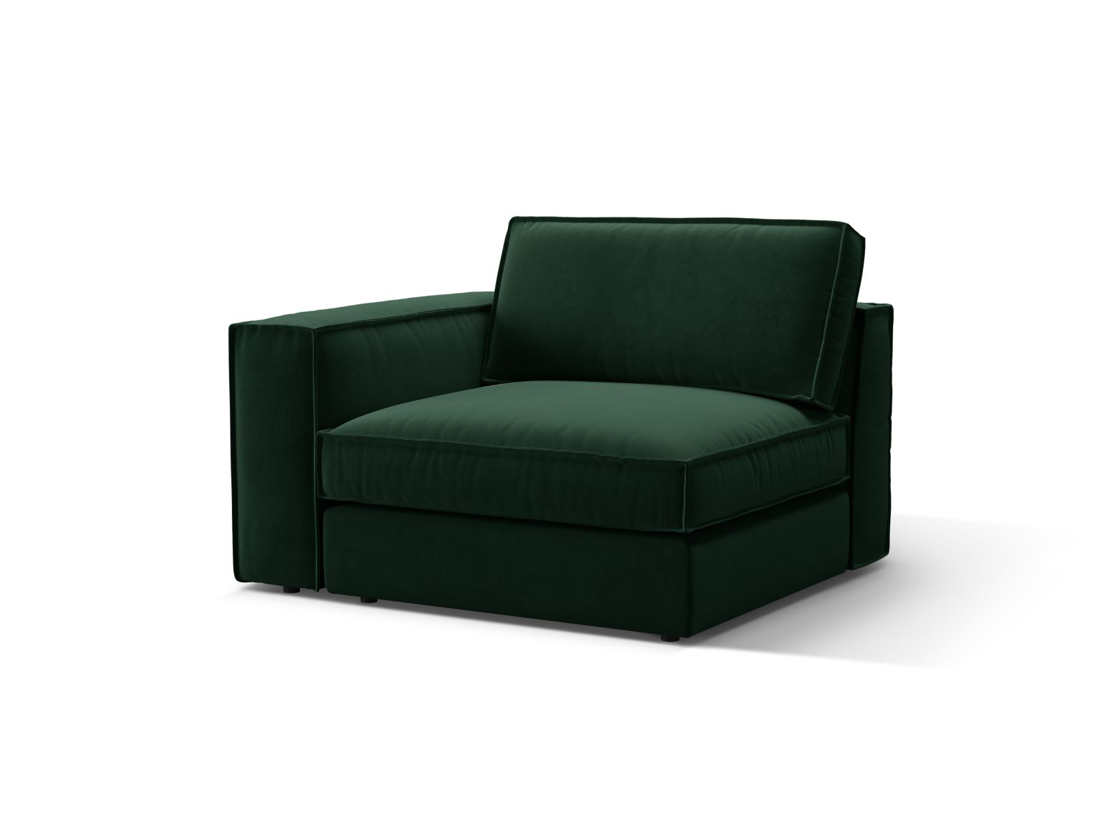 Velvet Modul Left, "Pola", 1 Seat, 118x103x88