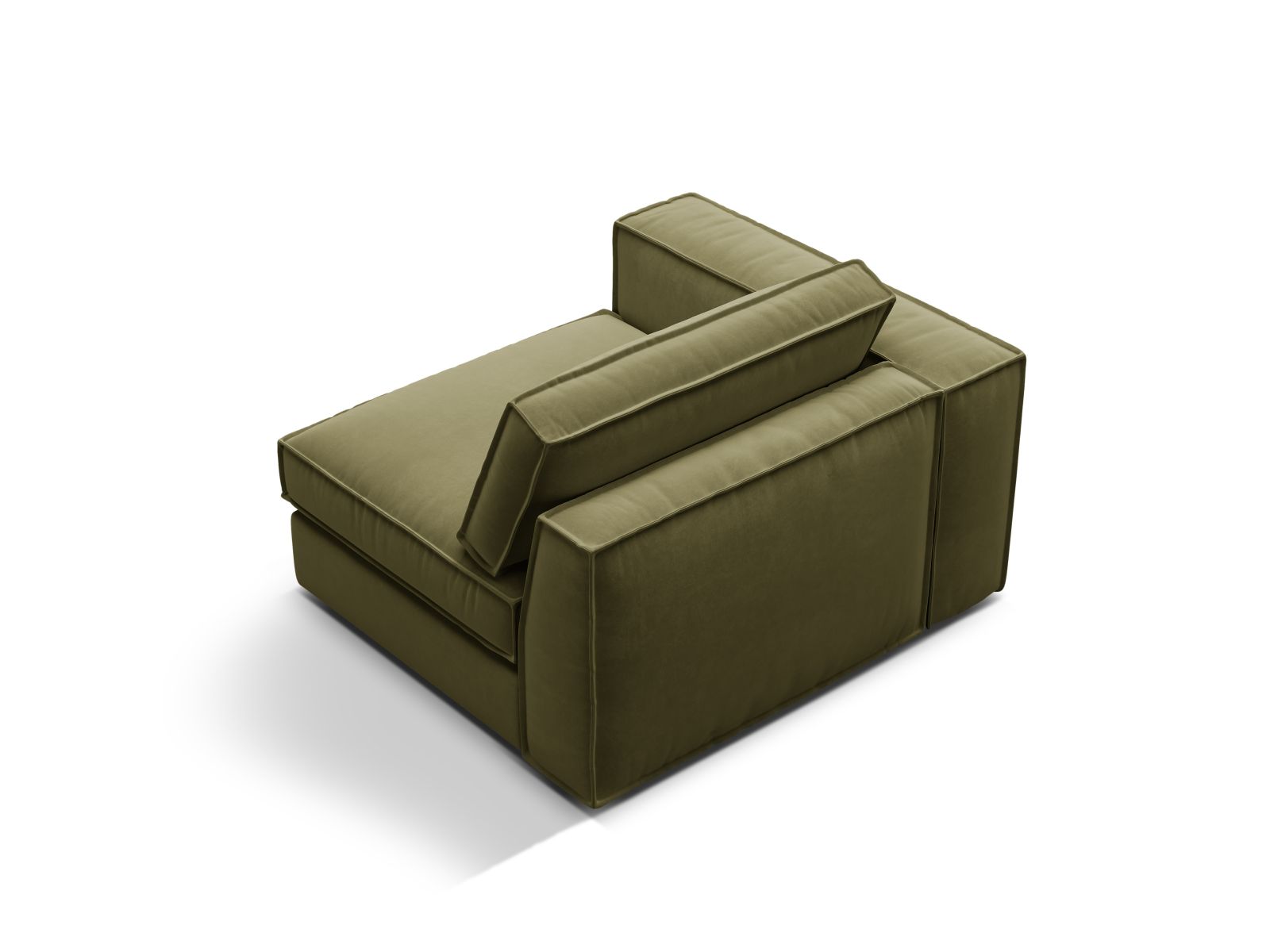 Velvet Modul Left, "Pola", 1 Seat, 118x103x88