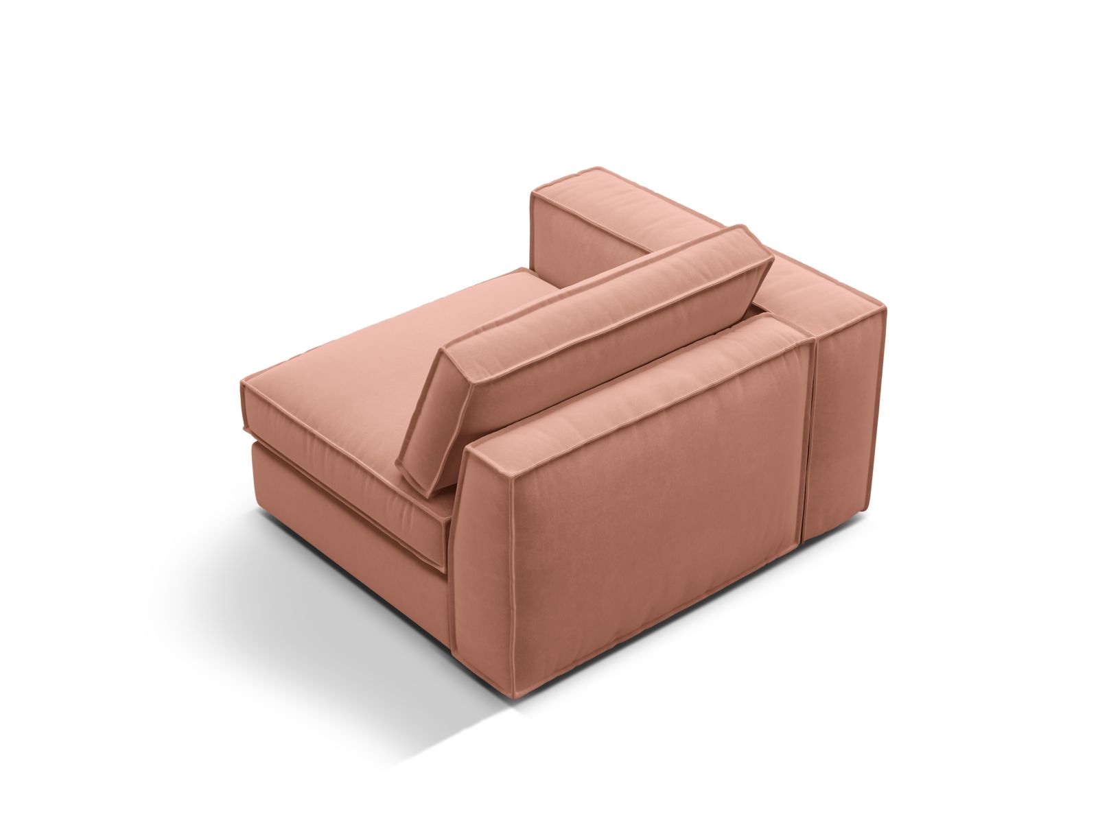 Velvet Modul Left, "Pola", 1 Seat, 118x103x88