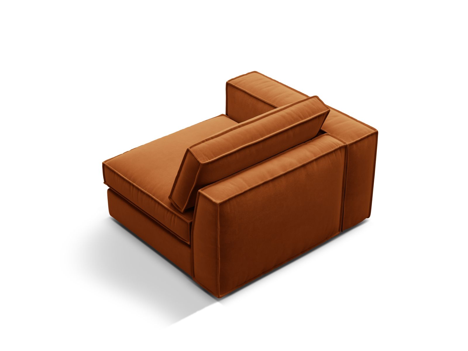 Velvet Modul Left, "Pola", 1 Seat, 118x103x88