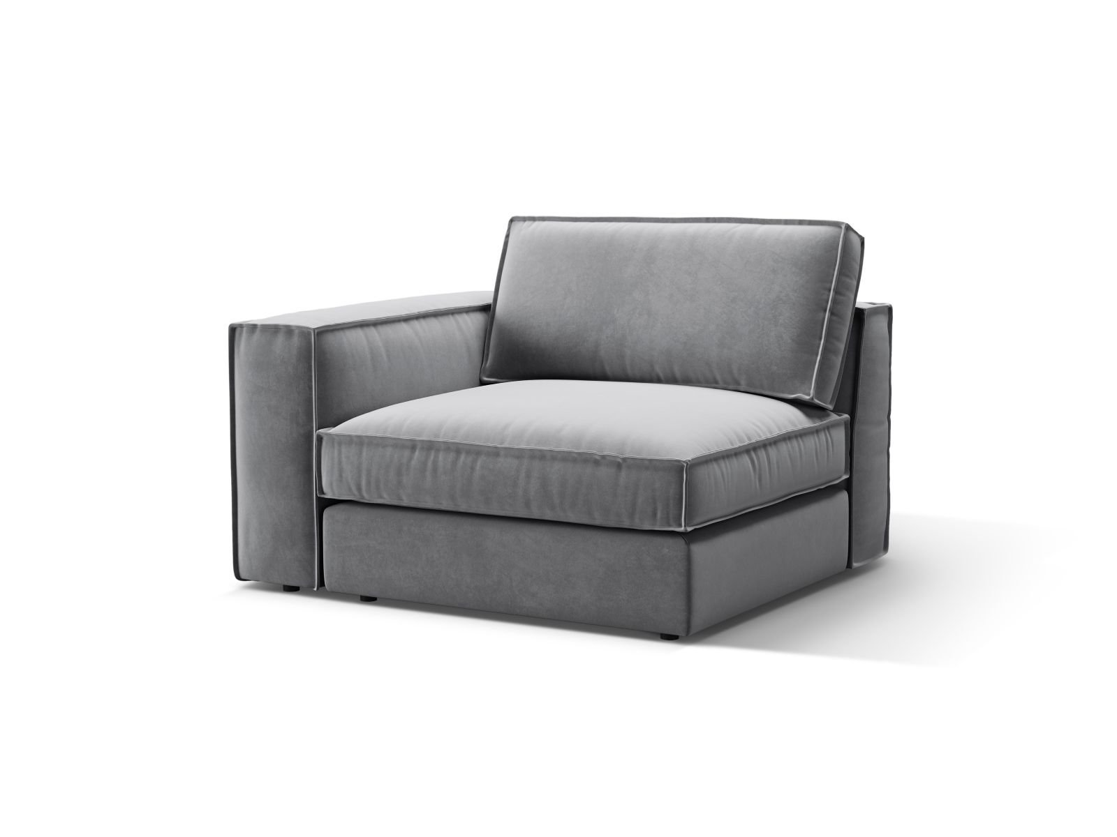 Velvet Modul Left, "Pola", 1 Seat, 118x103x88