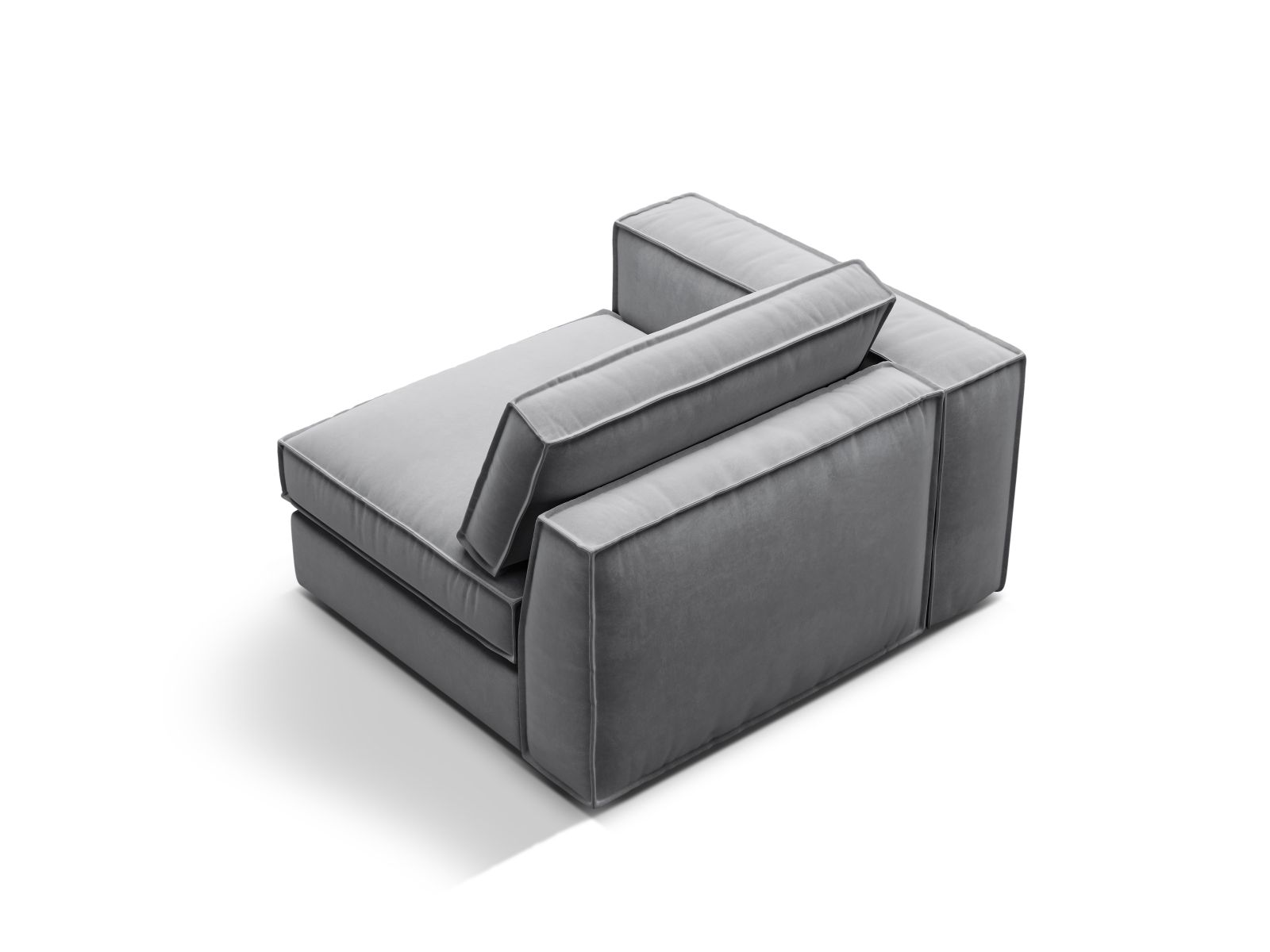 Velvet Modul Left, "Pola", 1 Seat, 118x103x88
