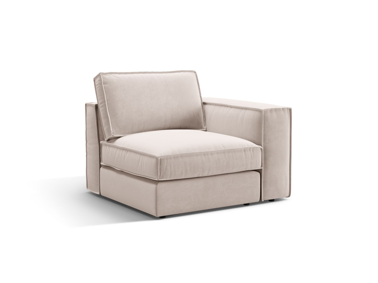 Velvet Modul Right, "Pola", 1 Seat, 103x103x88