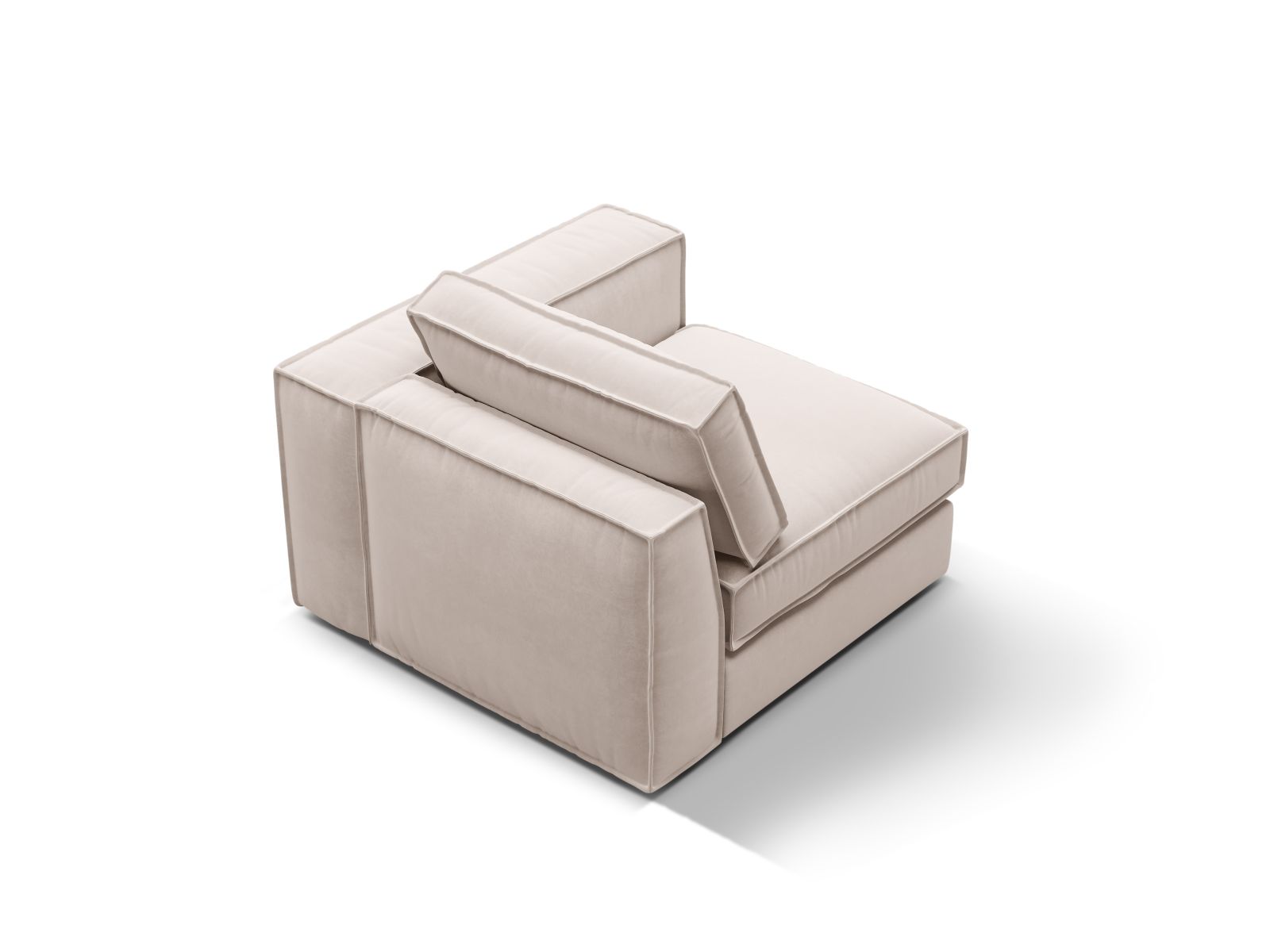 Velvet Modul Right, "Pola", 1 Seat, 103x103x88