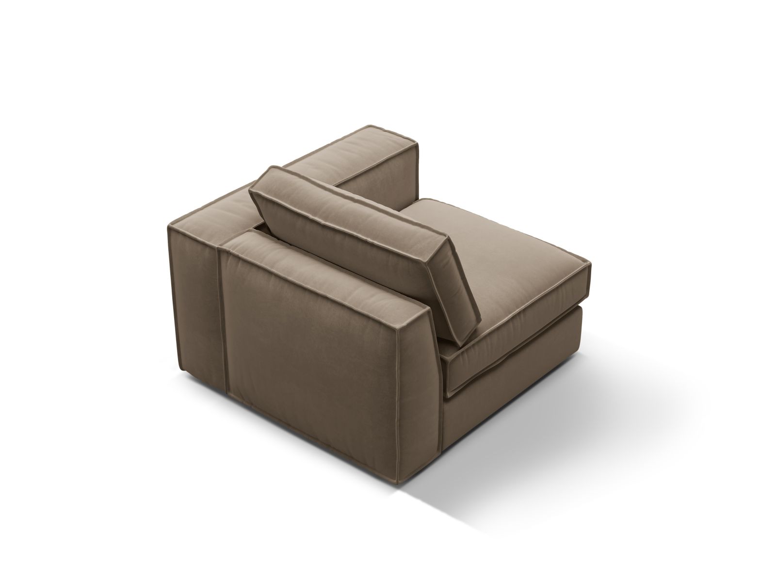 Velvet Modul Right, "Pola", 1 Seat, 103x103x88