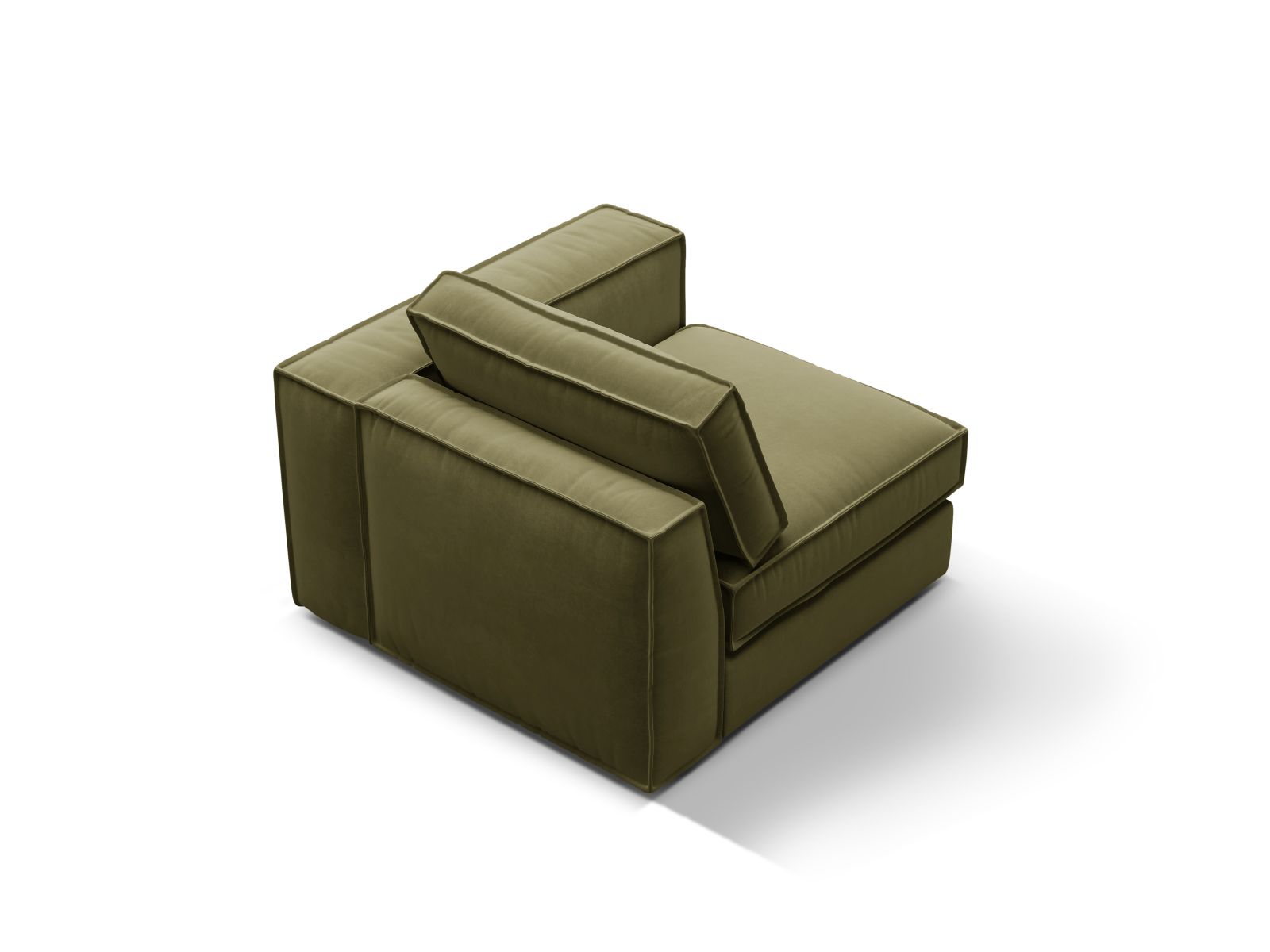 Velvet Modul Right, "Pola", 1 Seat, 103x103x88