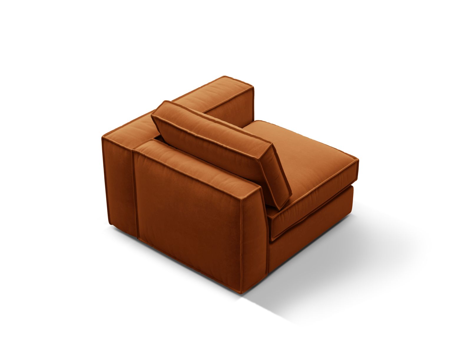 Velvet Modul Right, "Pola", 1 Seat, 103x103x88