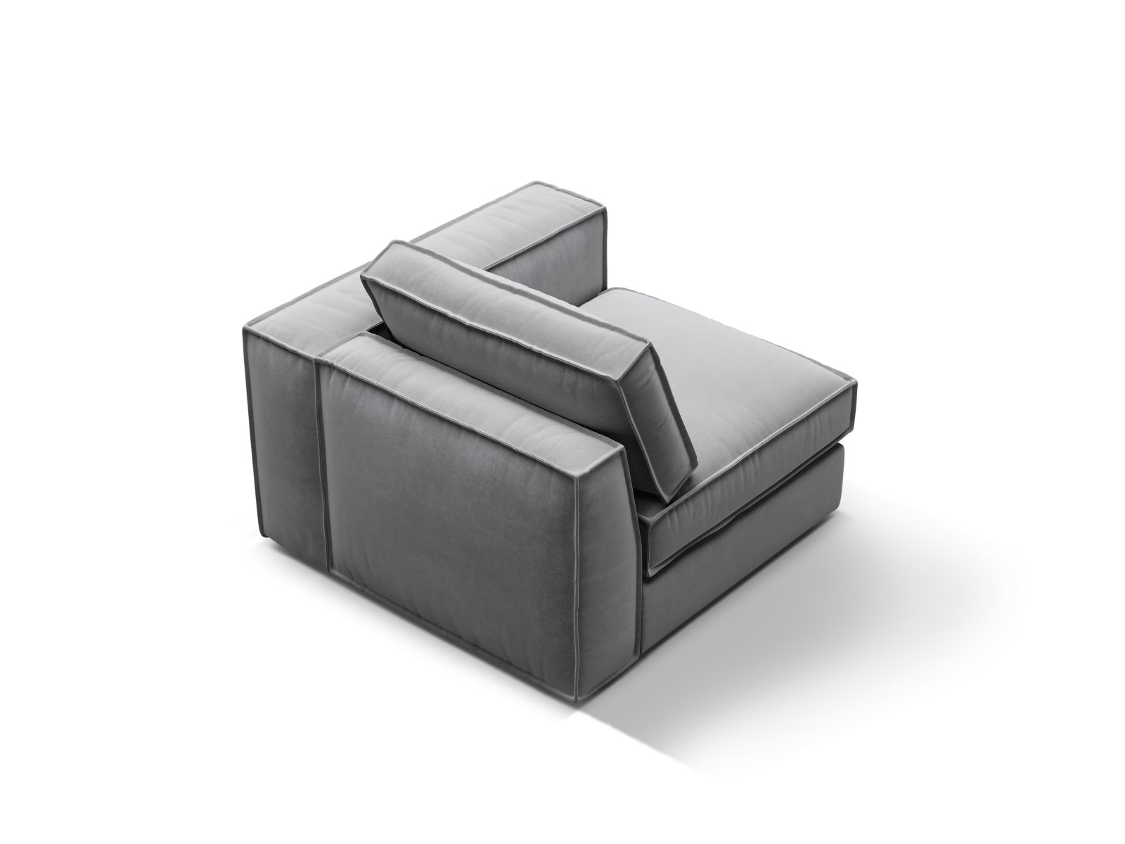 Velvet Modul Right, "Pola", 1 Seat, 103x103x88