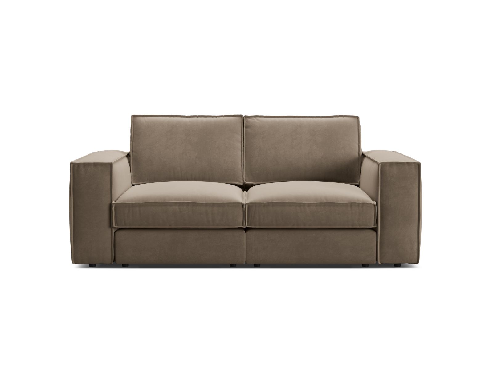 Velvet Modular Sofa, "Pola", 2 Seats, 206x103x88