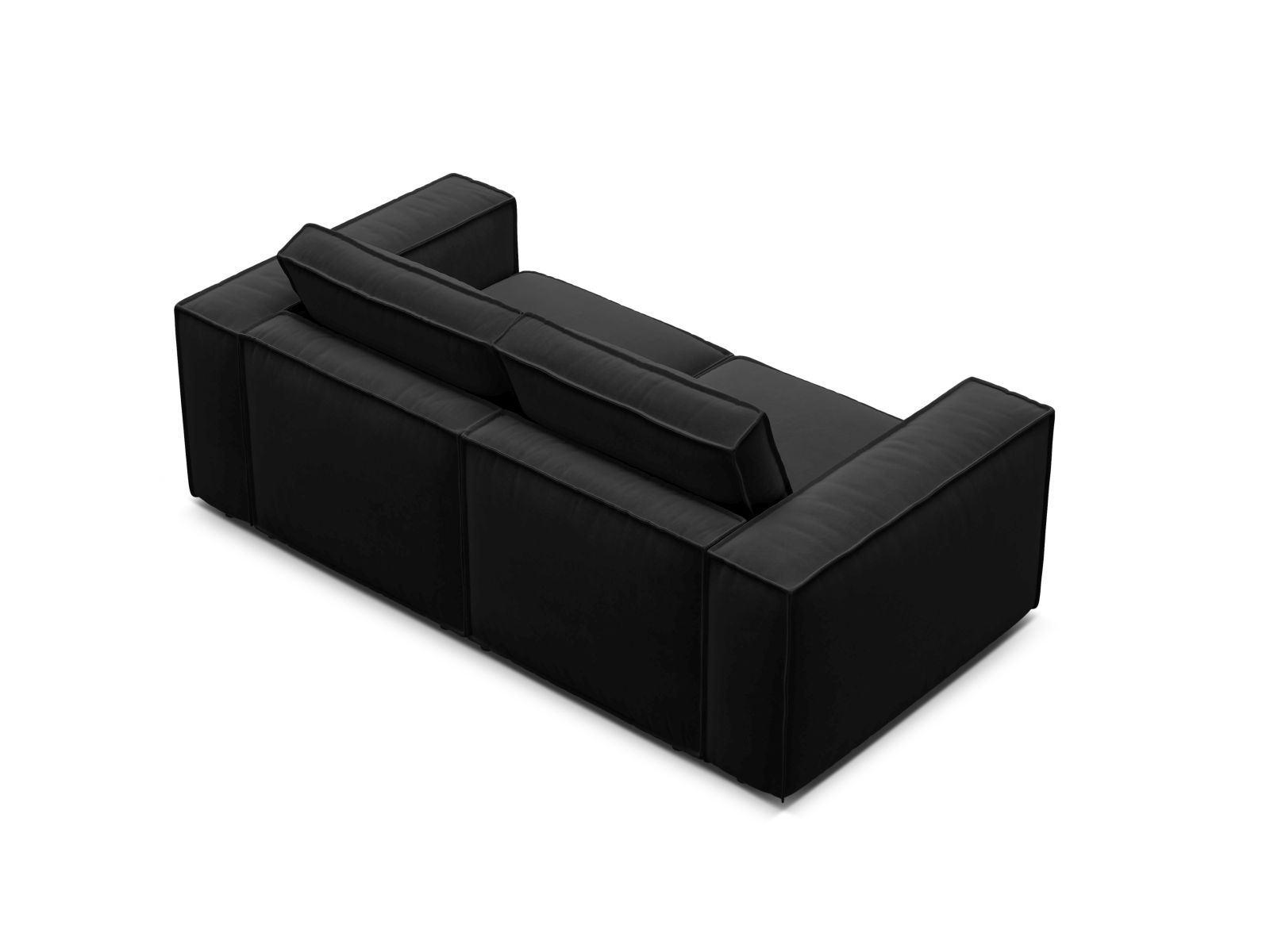 Velvet Modular Sofa, "Pola", 2 Seats, 206x103x88