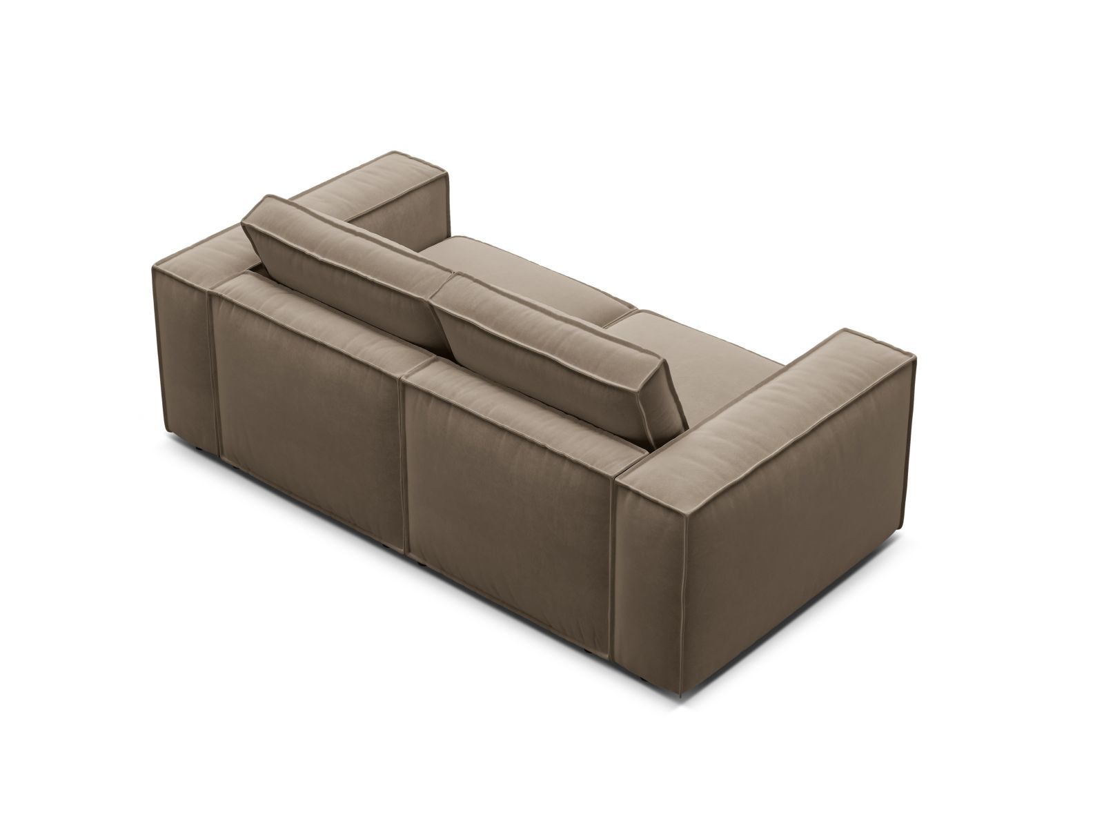 Velvet Modular Sofa, "Pola", 2 Seats, 206x103x88
