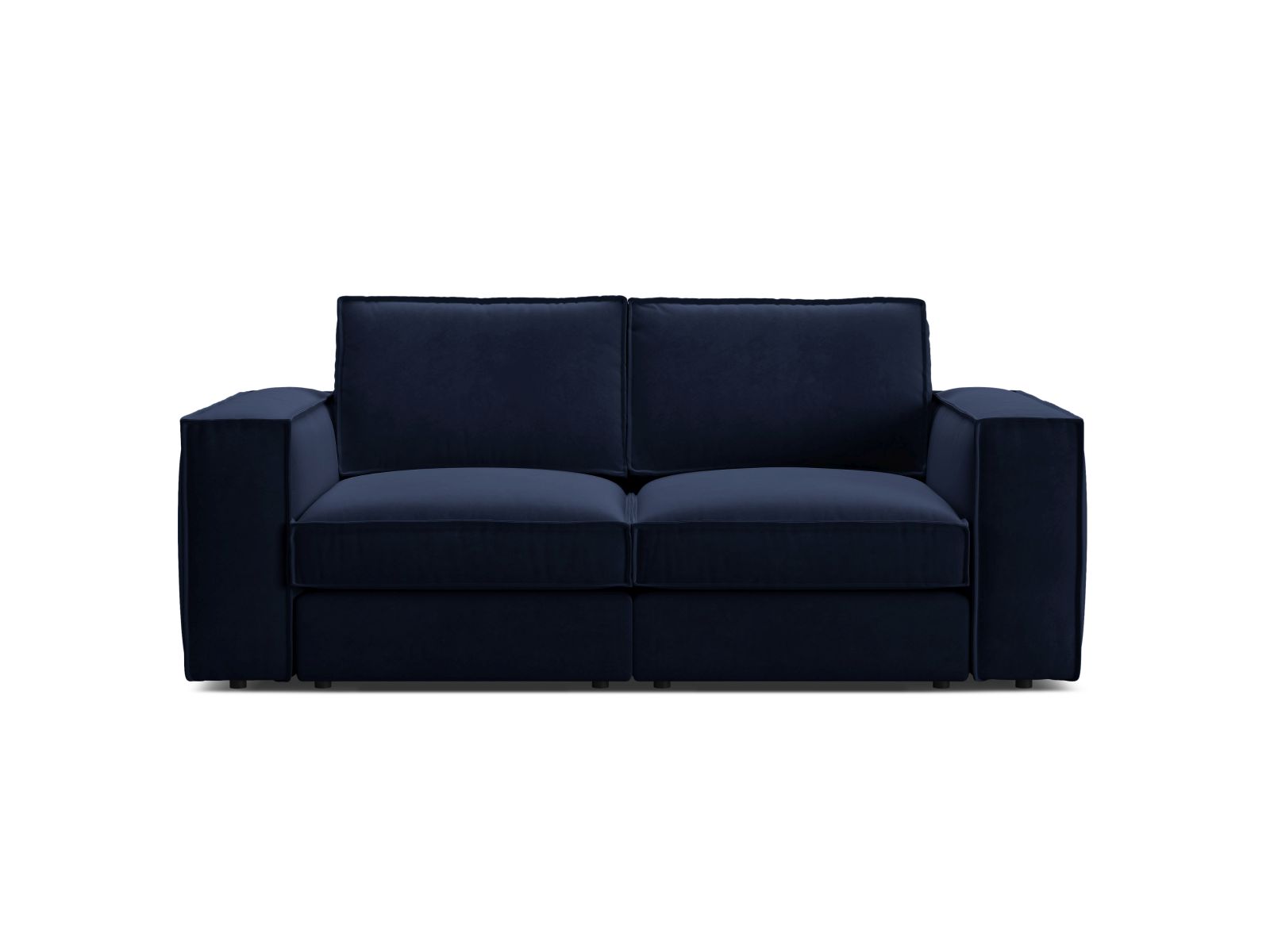 Velvet Modular Sofa, "Pola", 2 Seats, 206x103x88