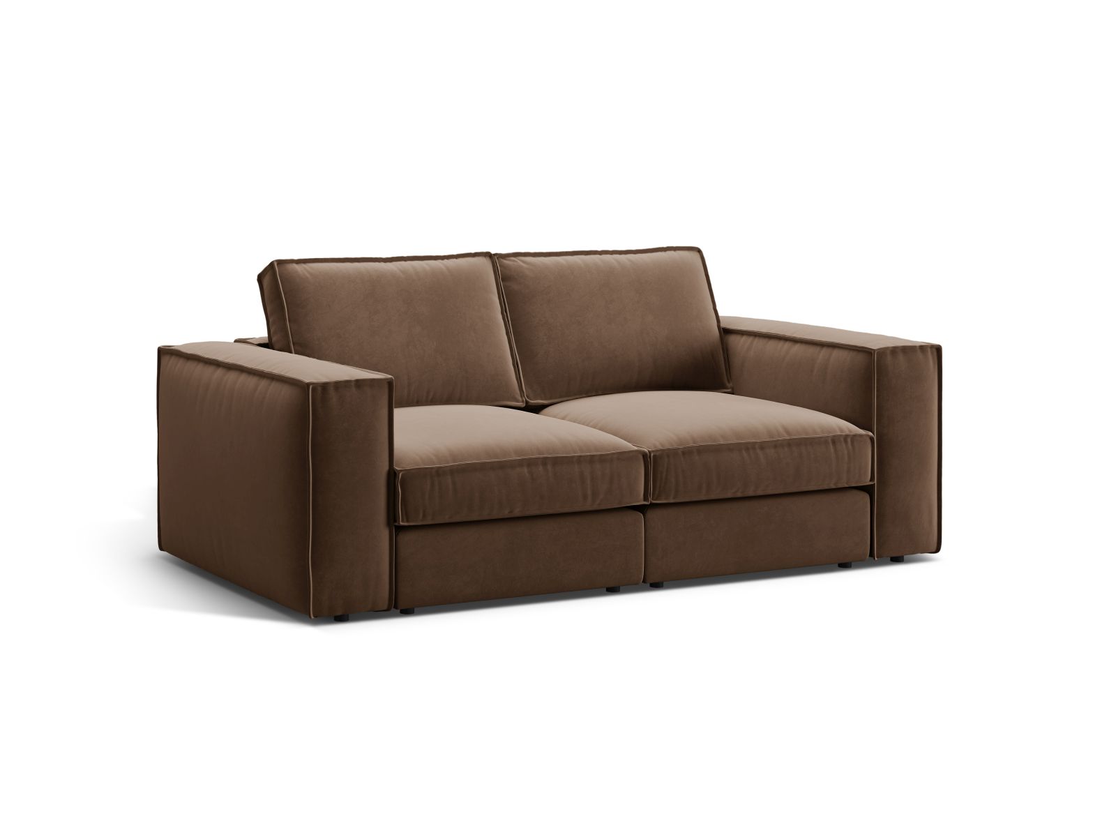 Velvet Modular Sofa, "Pola", 2 Seats, 206x103x88