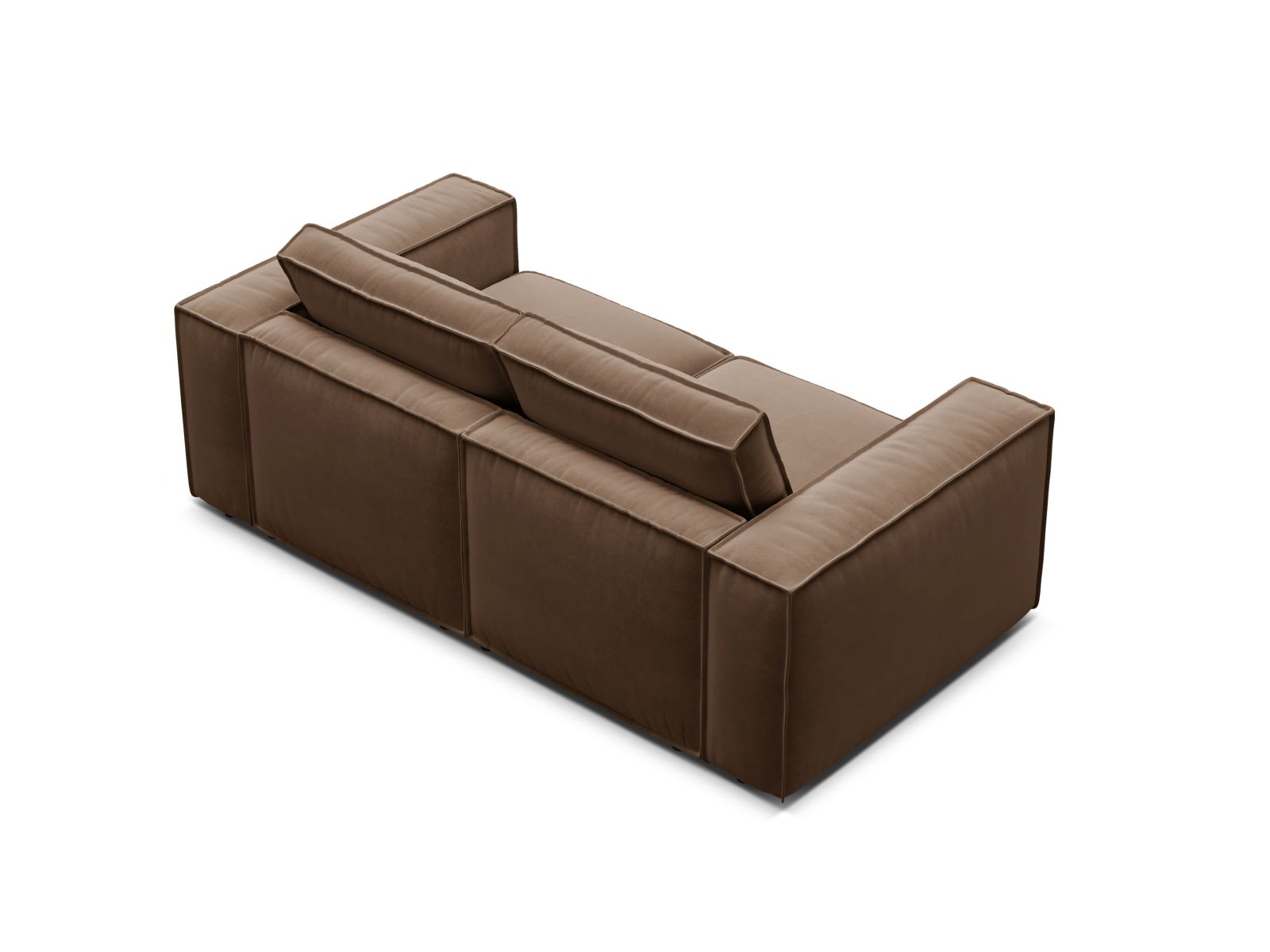Velvet Modular Sofa, "Pola", 2 Seats, 206x103x88