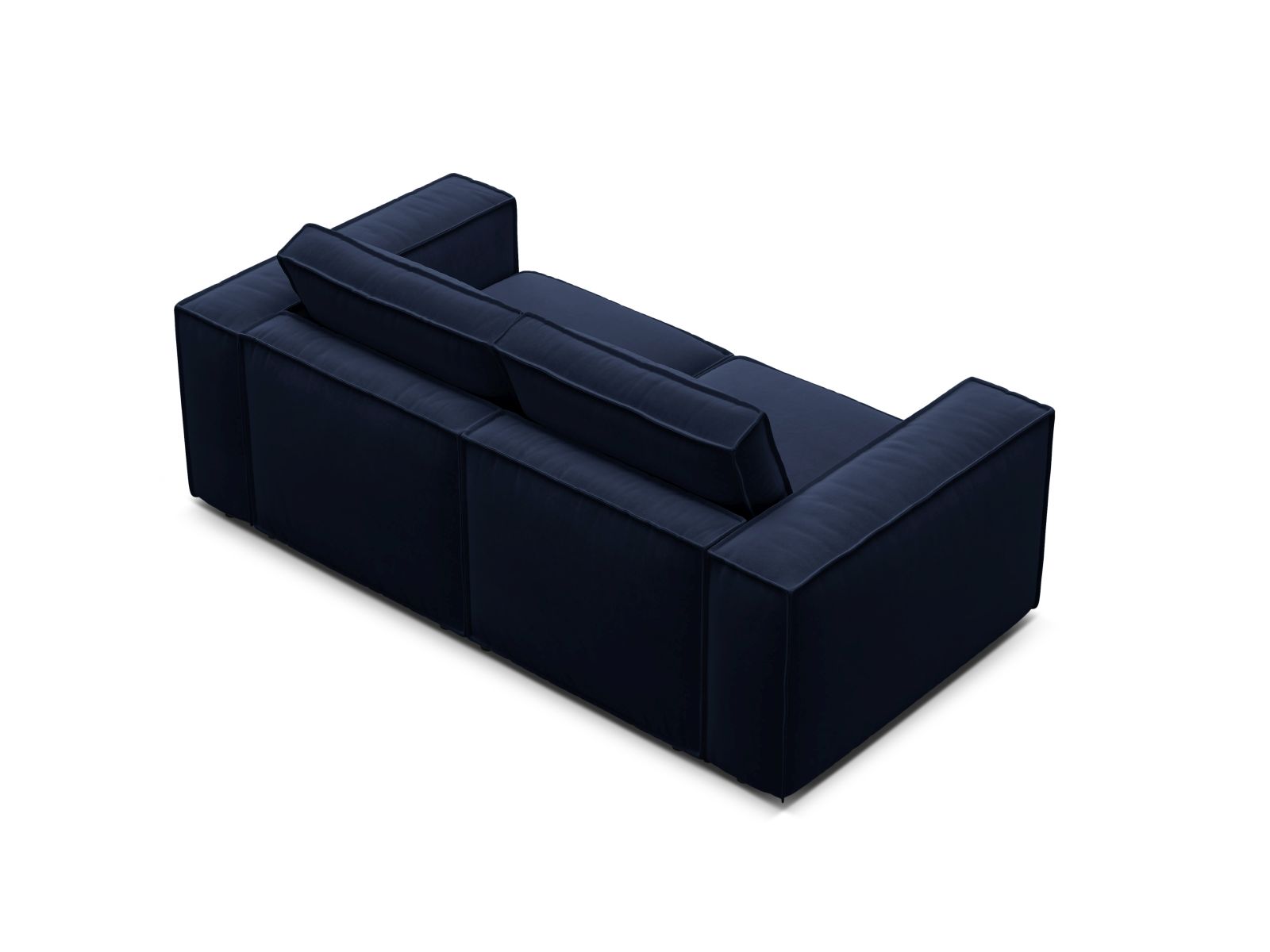 Velvet Modular Sofa, "Pola", 2 Seats, 206x103x88