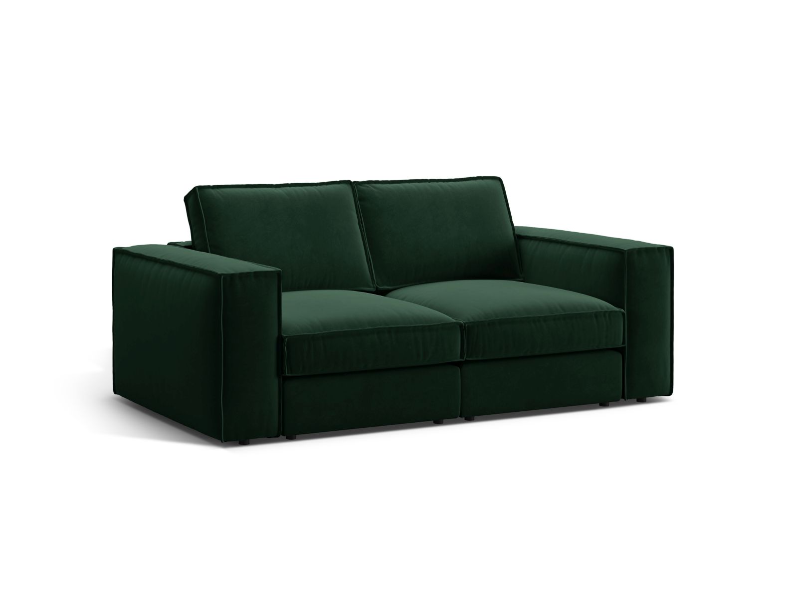 Velvet Modular Sofa, "Pola", 2 Seats, 206x103x88