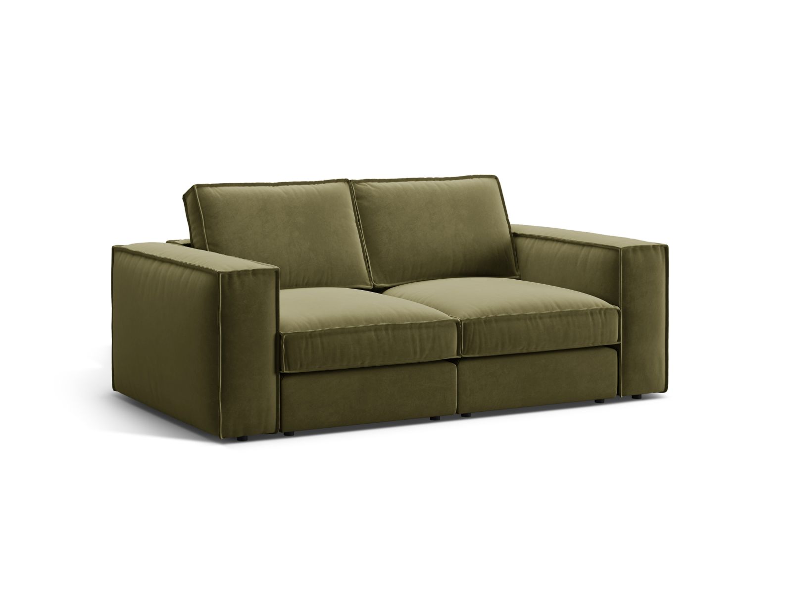 Velvet Modular Sofa, "Pola", 2 Seats, 206x103x88
