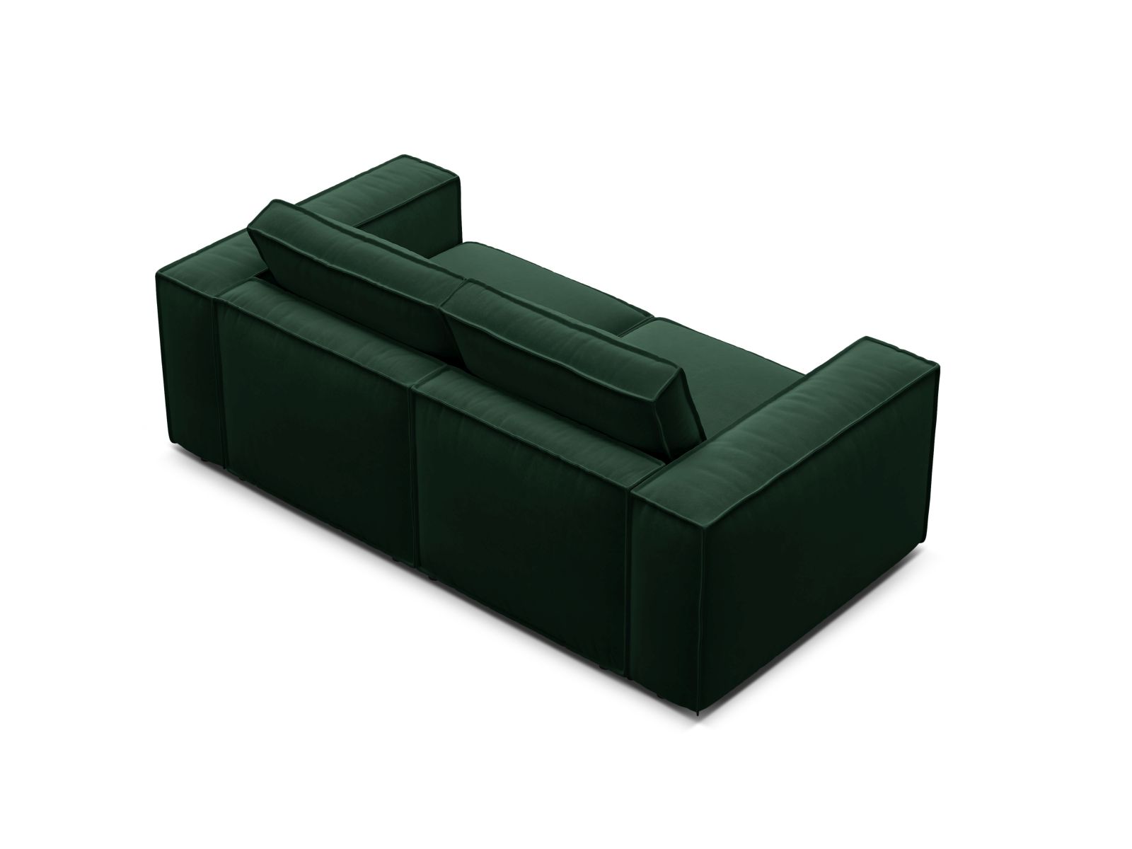 Velvet Modular Sofa, "Pola", 2 Seats, 206x103x88