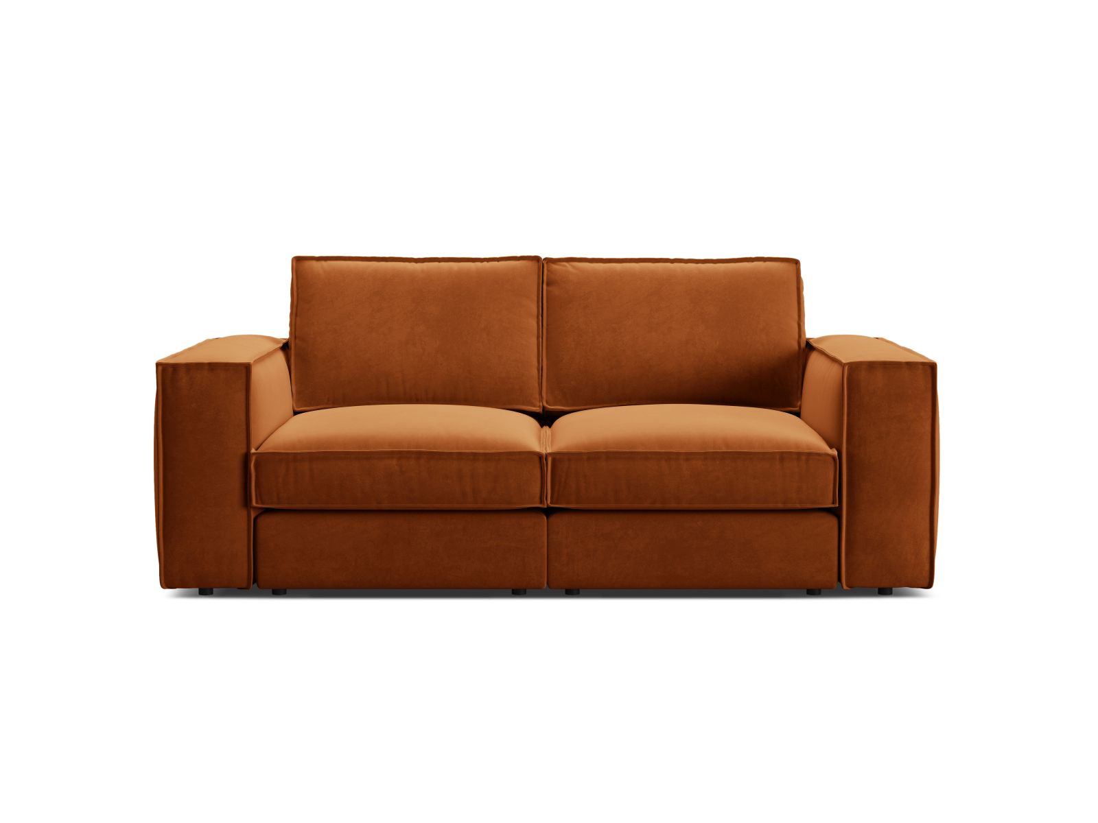 Velvet Modular Sofa, "Pola", 2 Seats, 206x103x88