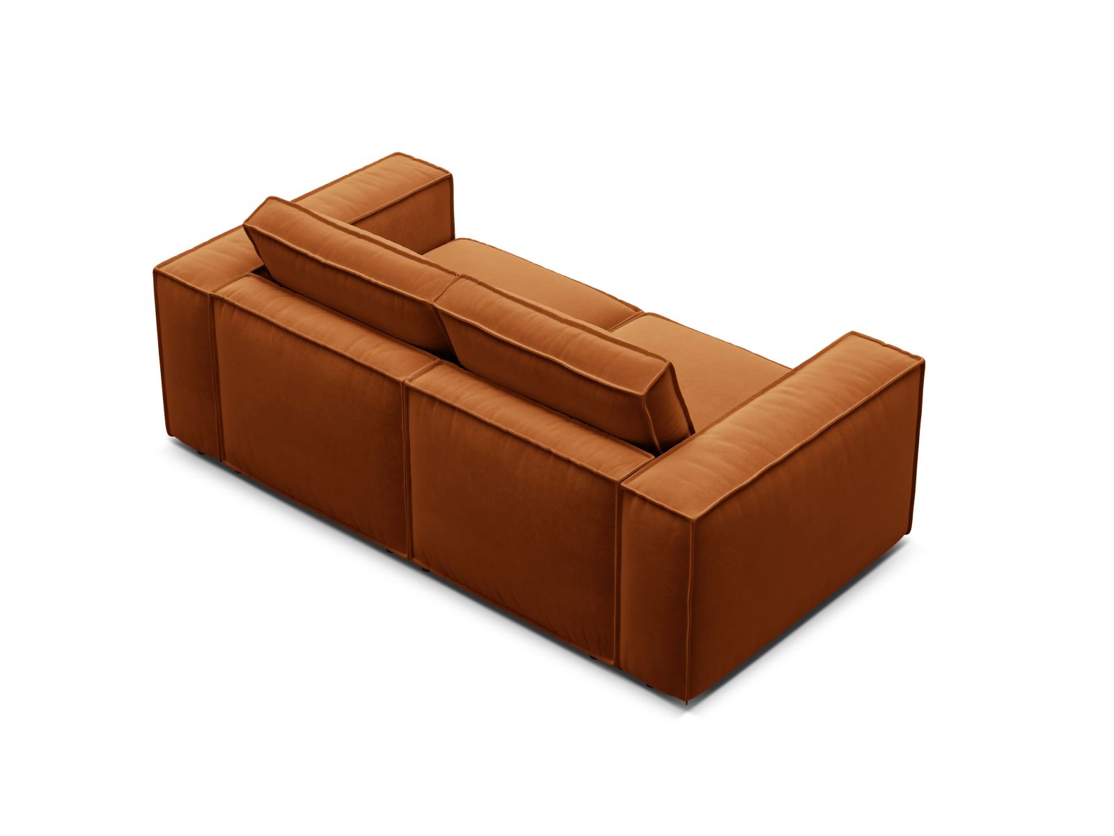 Velvet Modular Sofa, "Pola", 2 Seats, 206x103x88