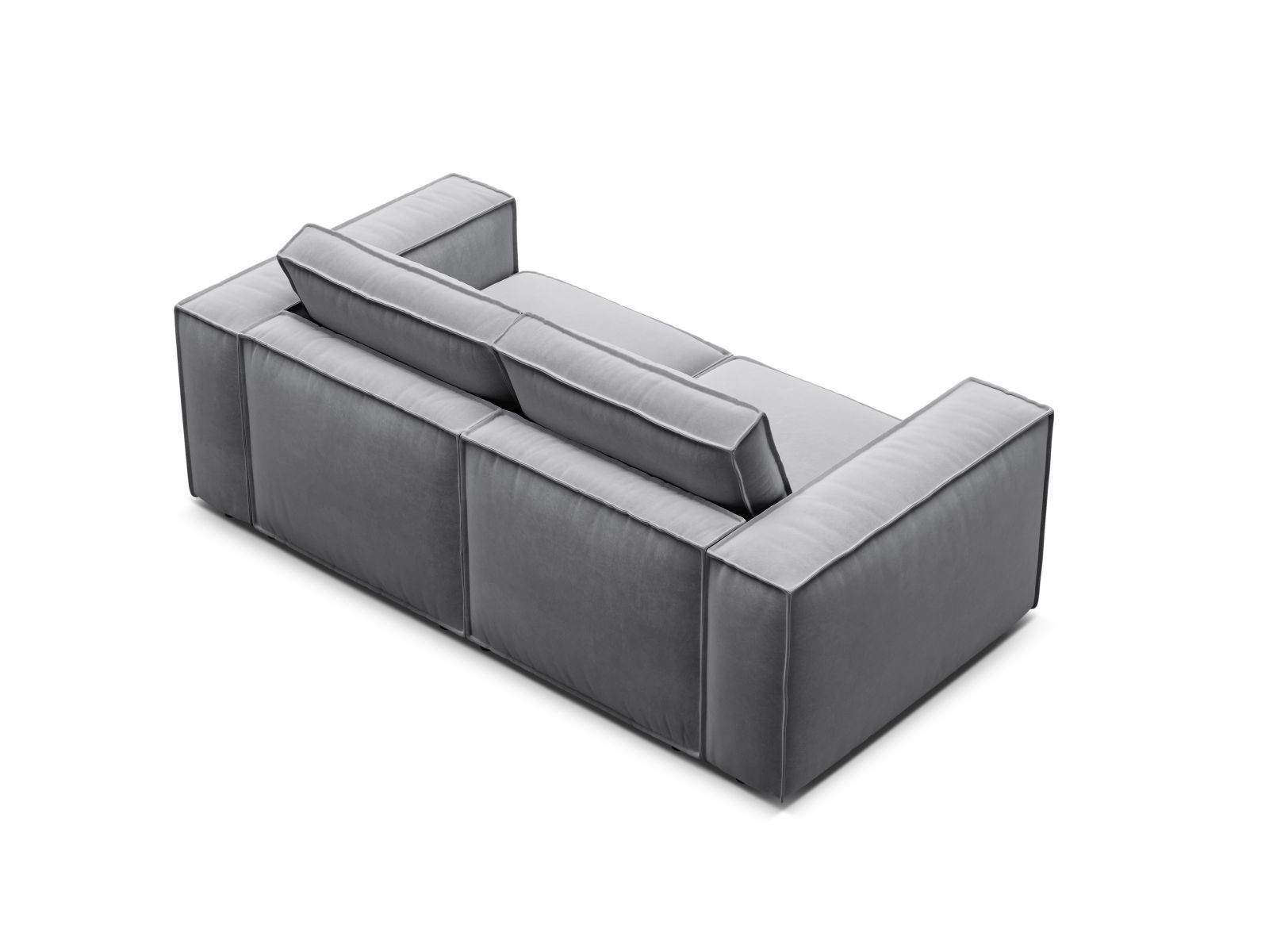 Velvet Modular Sofa, "Pola", 2 Seats, 206x103x88