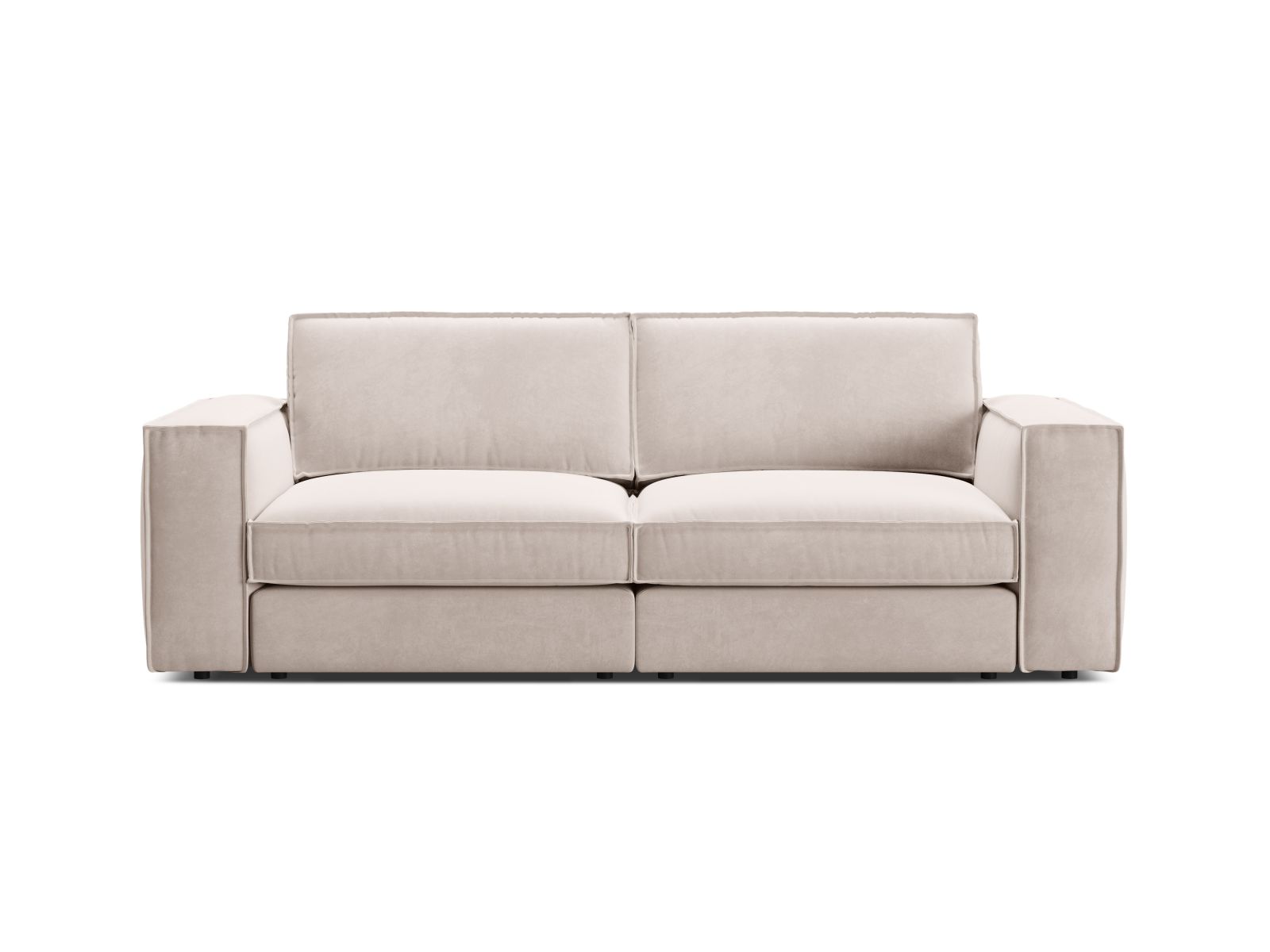 Velvet Modular Sofa, "Pola", 3 Seats, 236x103x88